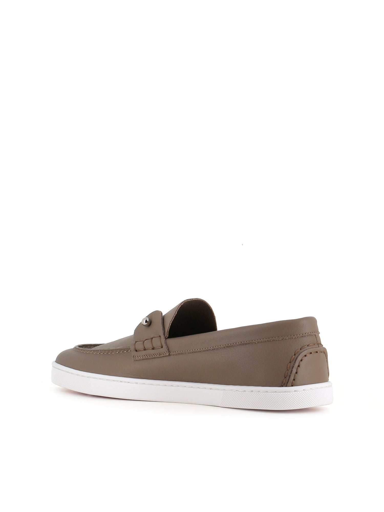  Slip-on Chambeliboat Flat Christian Louboutin Uomo Grigio - 4