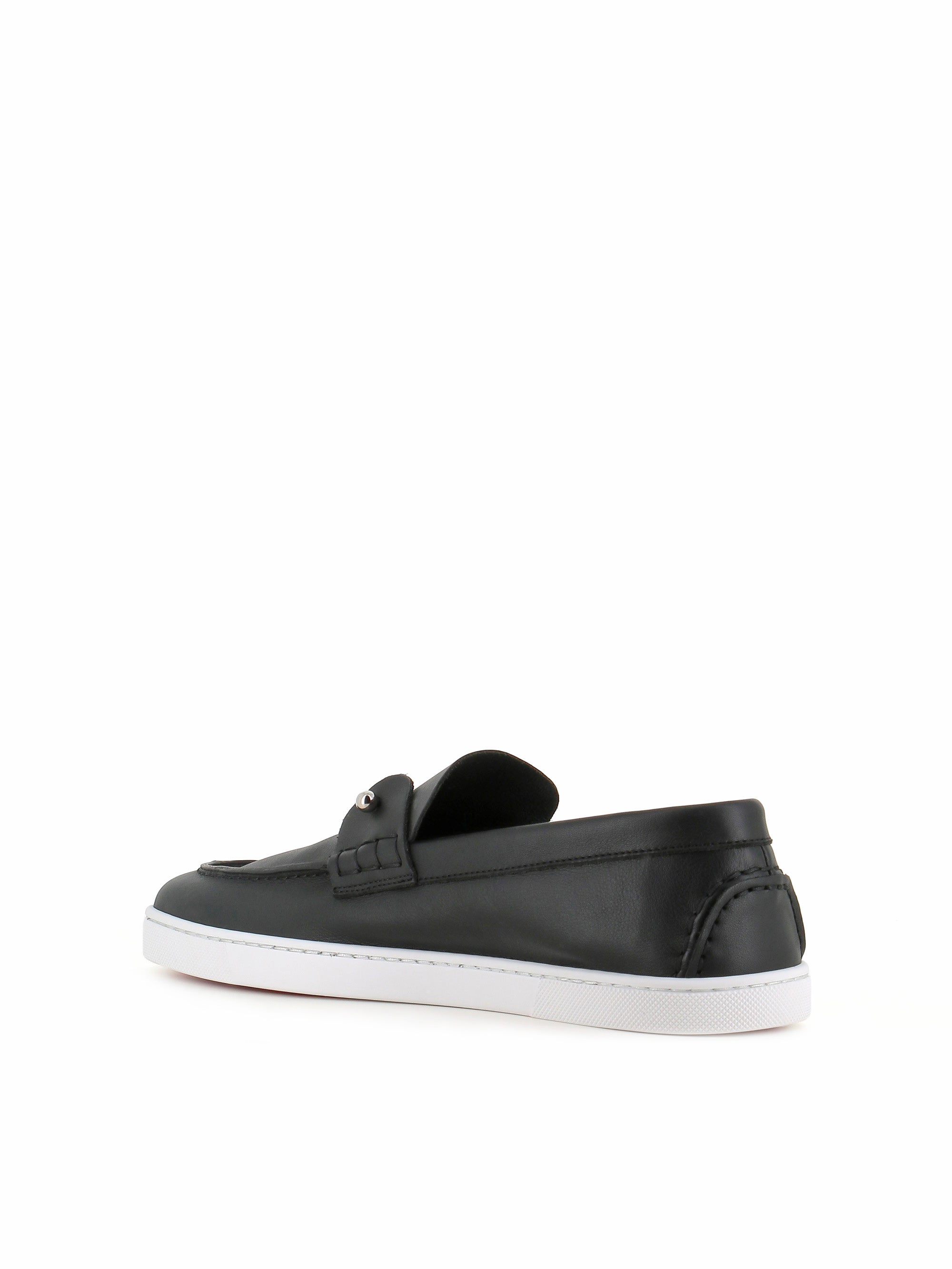  Slip-on Chambeliboat Flat Christian Louboutin Uomo Nero - 4