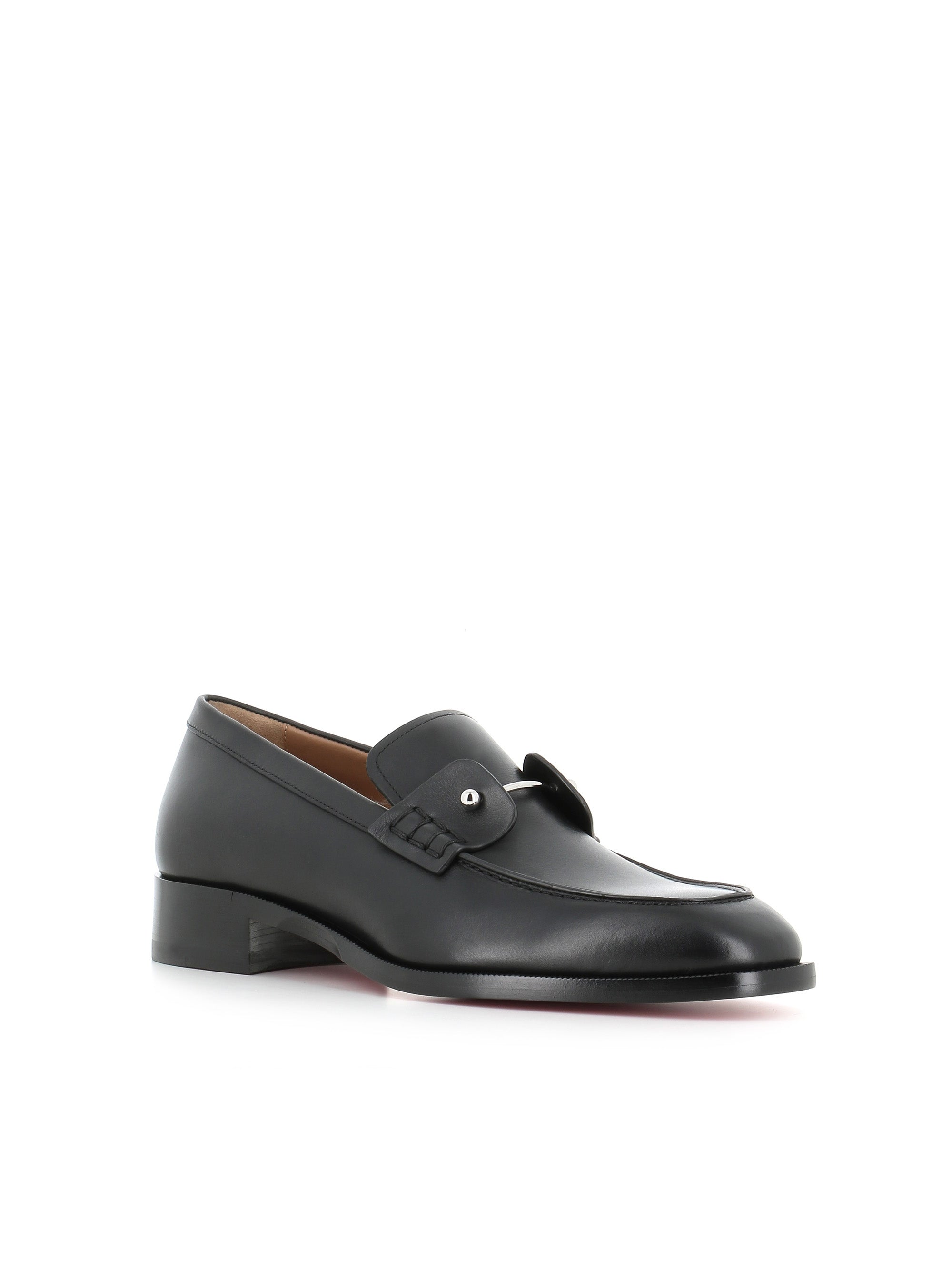  Loafer Chambelimoc Flat Christian Louboutin Uomo Nero - 3