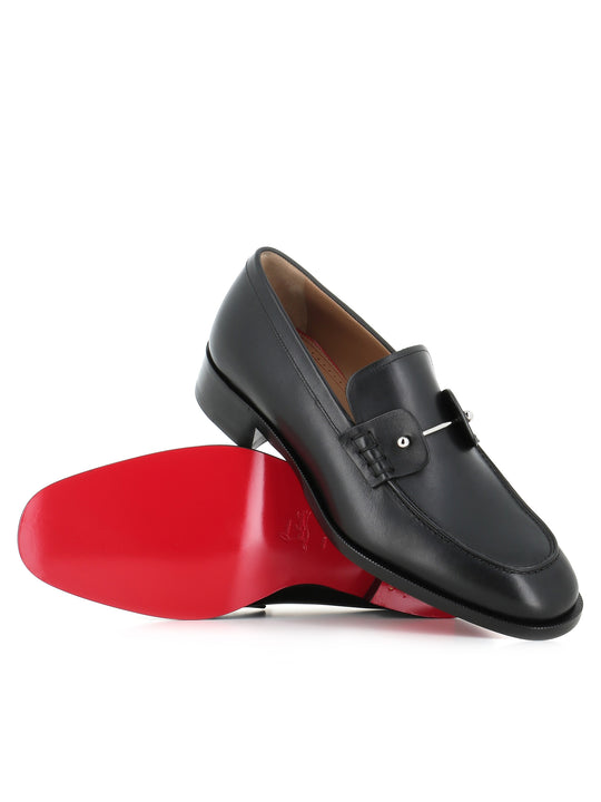 Christian Louboutin Mocassino Chambelimoc Flat Nero Uomo