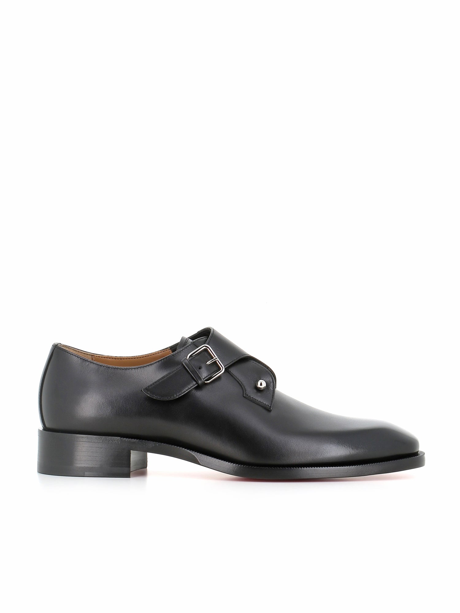  Monk Chambelimonk Flat Christian Louboutin Uomo Nero - 1