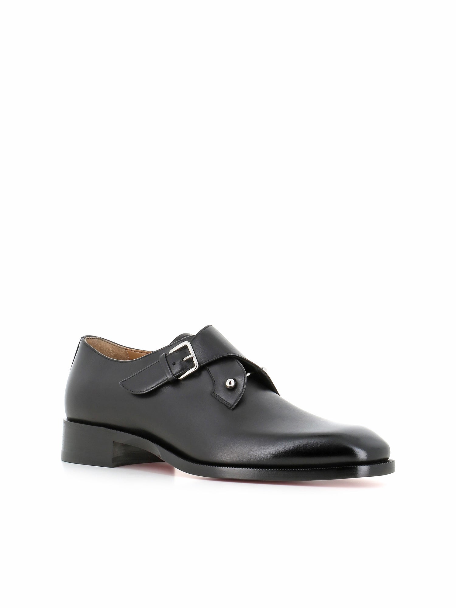  Monk Chambelimonk Flat Christian Louboutin Uomo Nero - 3