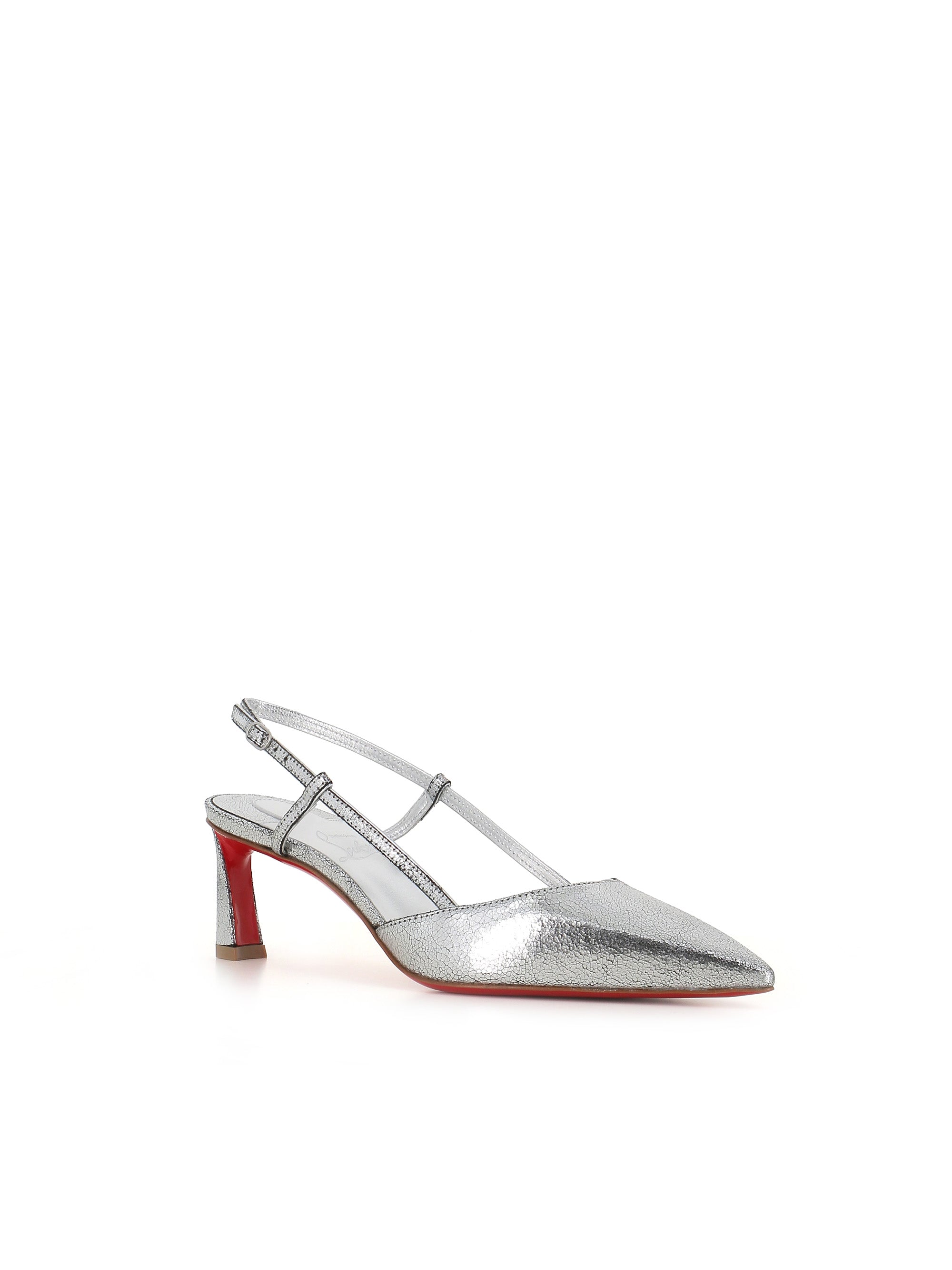  Christian Louboutin Décolleté Condorline 55 Argento Donna - 3