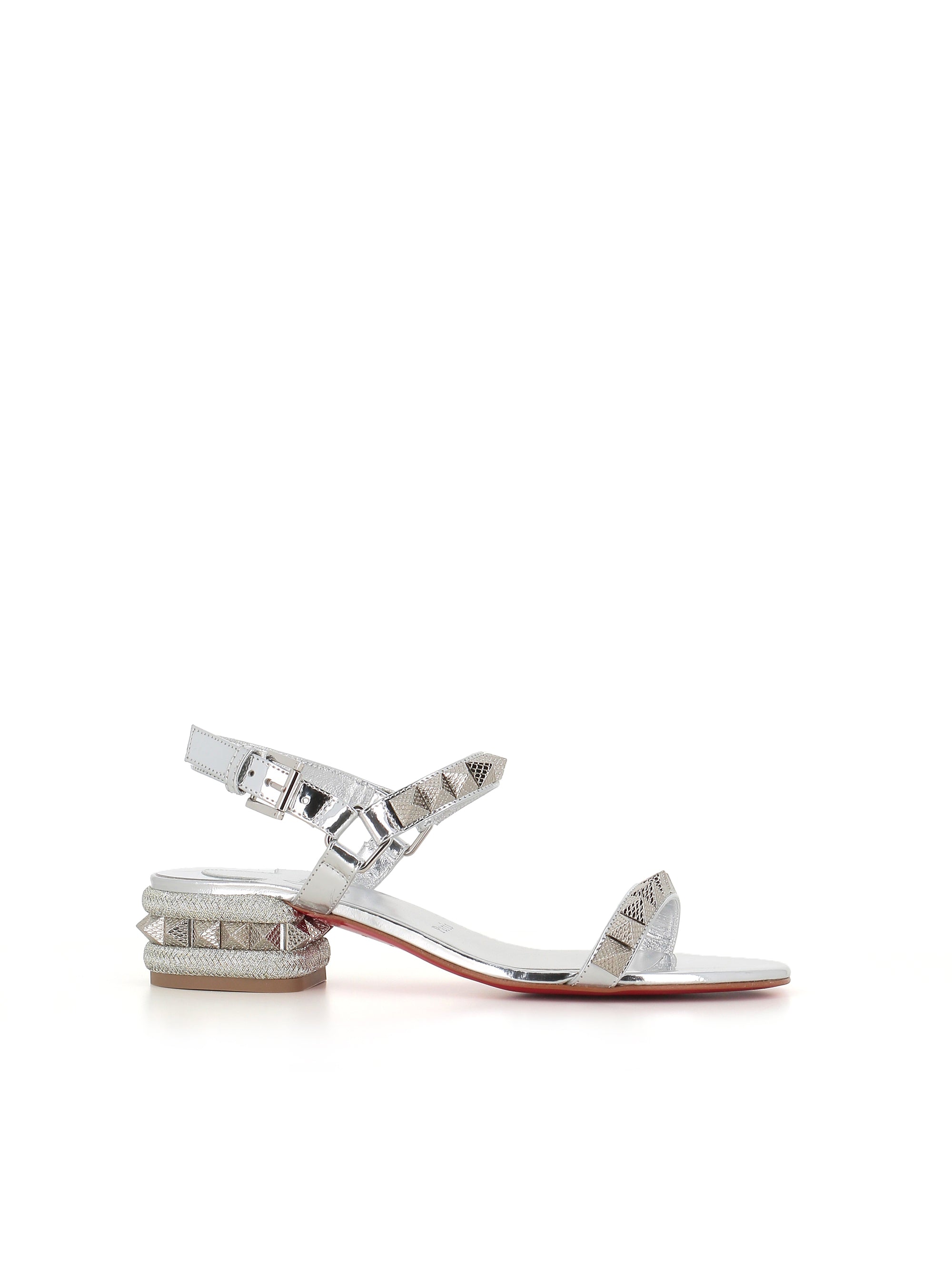  Sandal Pyrasand 30 Christian Louboutin Donna Argento - 1