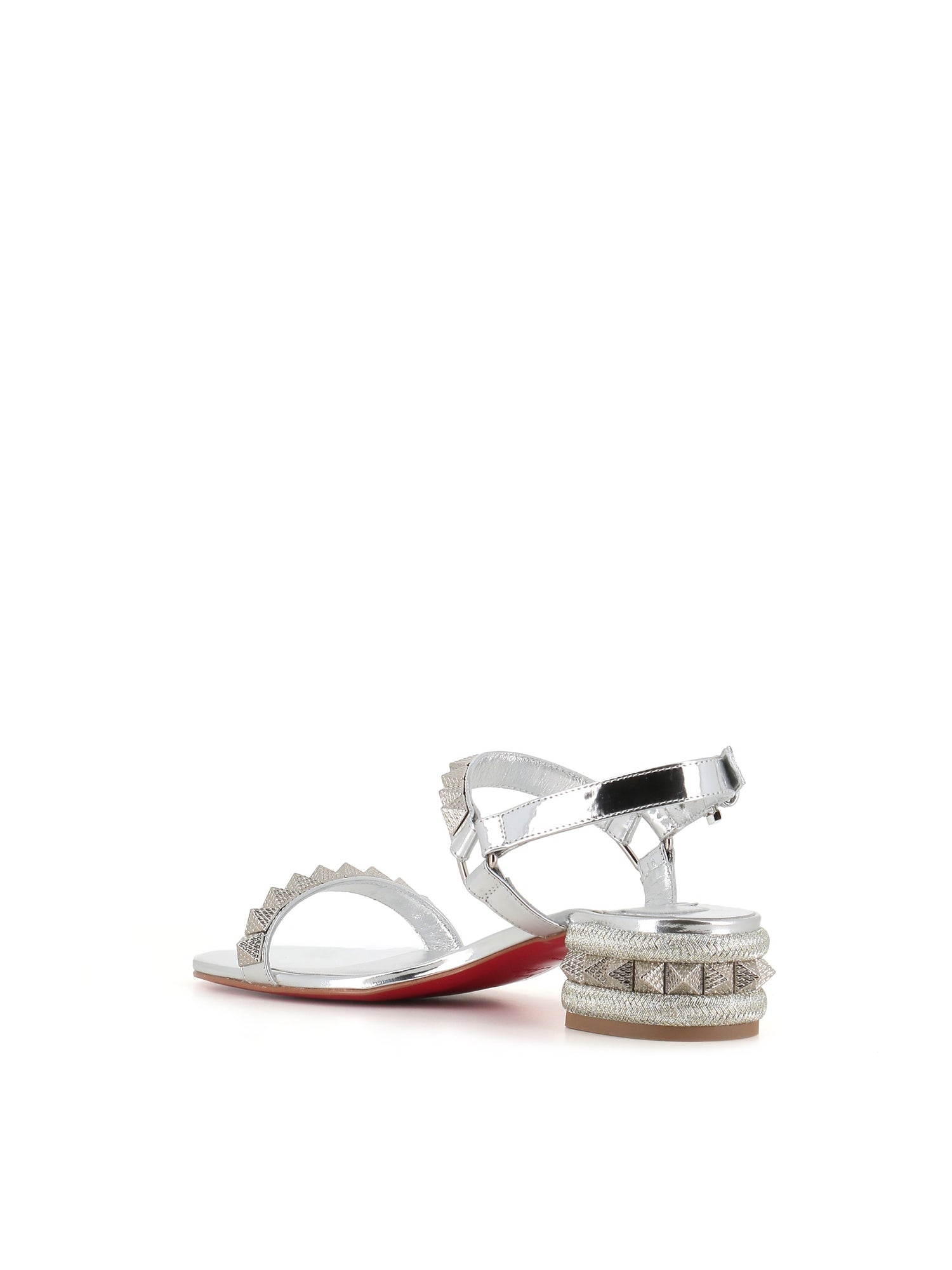  Sandal Pyrasand 30 Christian Louboutin Donna Argento - 3