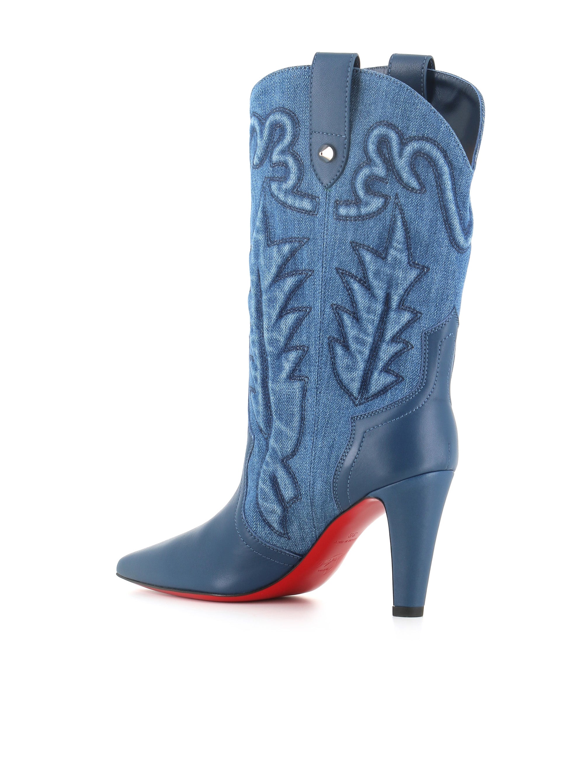  Ankle-boot Santiabooty 85 Christian Louboutin Donna Jeans - 4