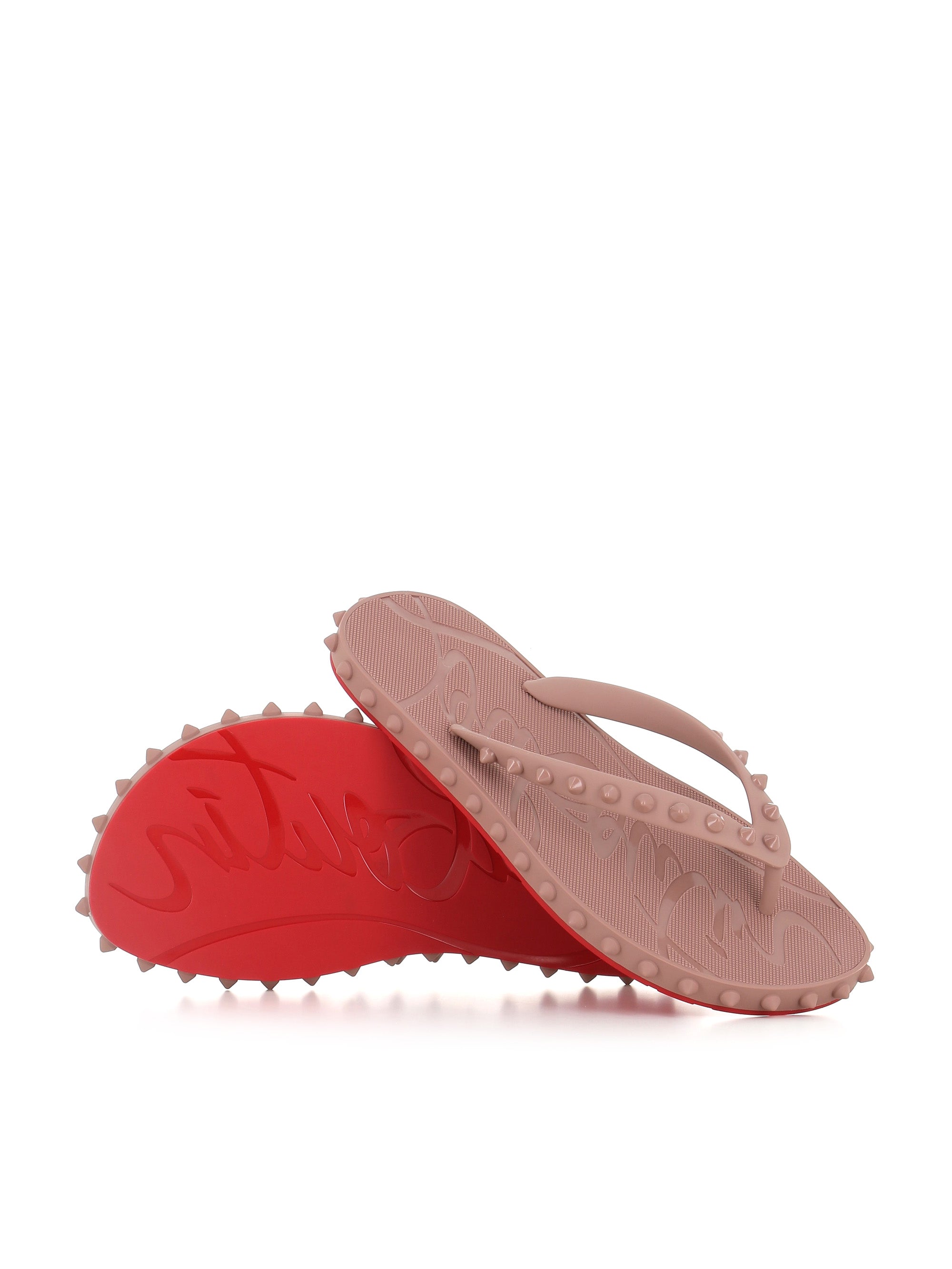  Christian Louboutin Infradito Super Loubi Flat Rosa Donna - 2