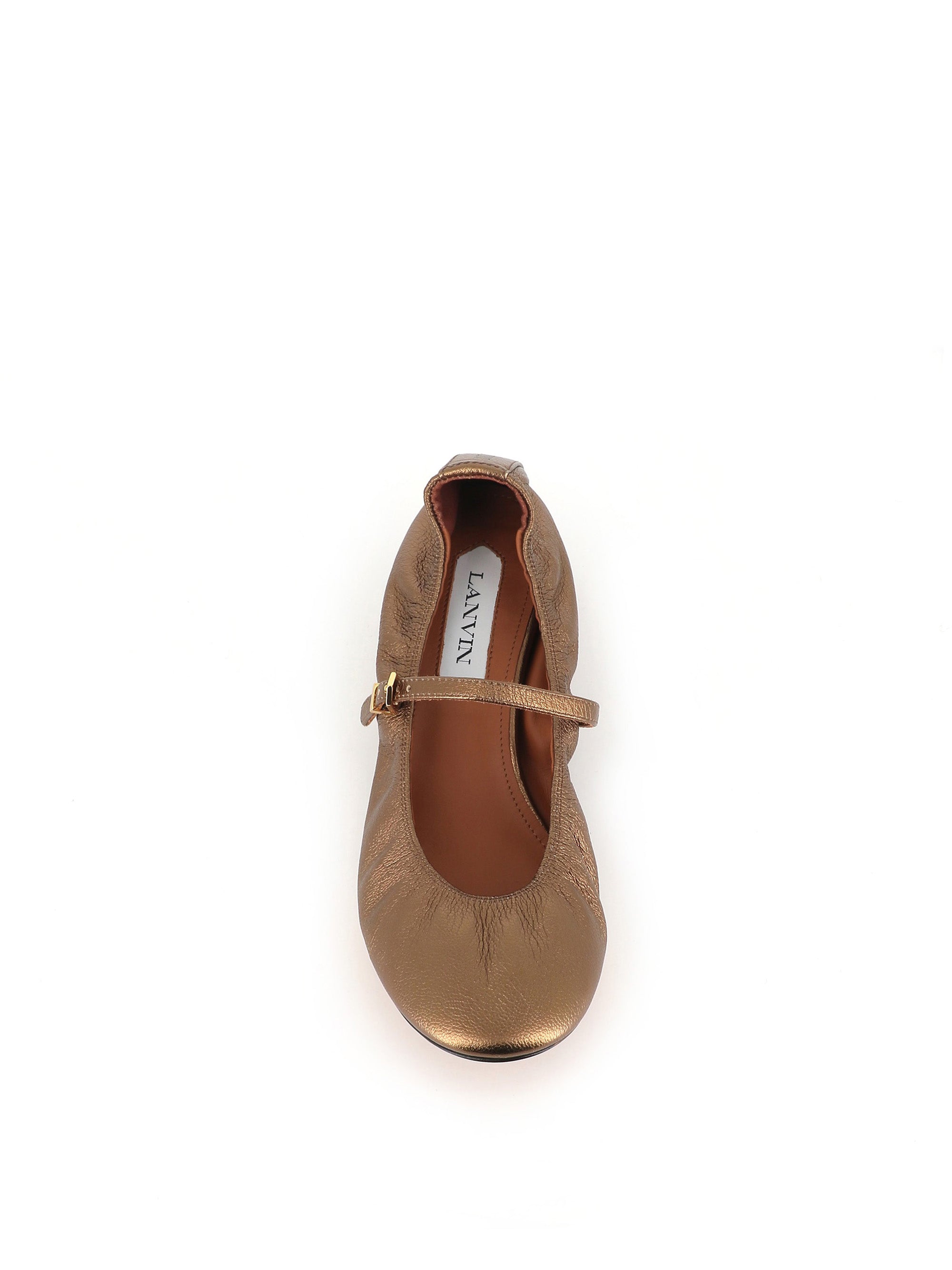  Lanvin Ballerina Mary Jane Bronzo Donna - 5