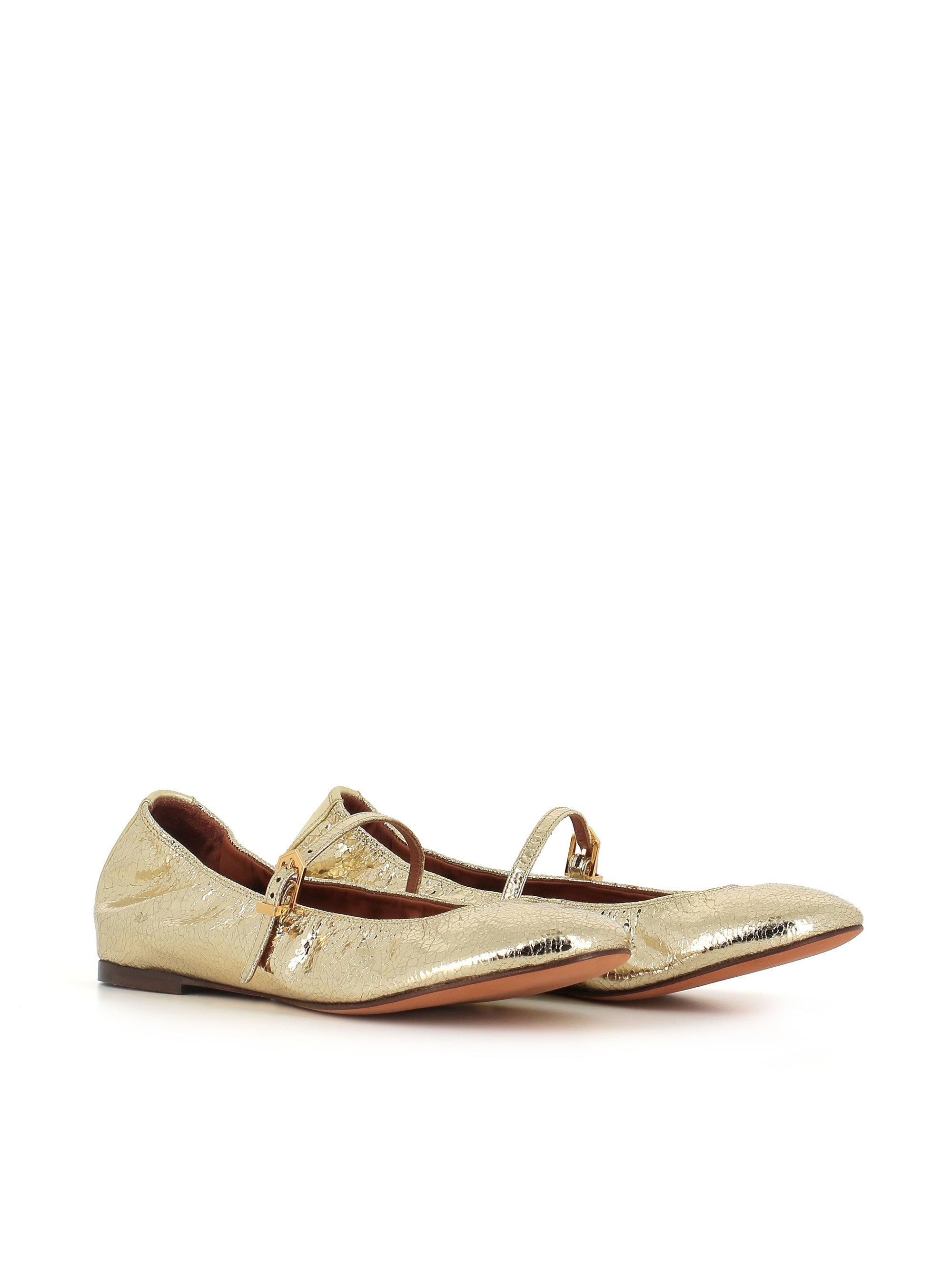  Lanvin Ballerina Mary Jane Oro Donna - 1