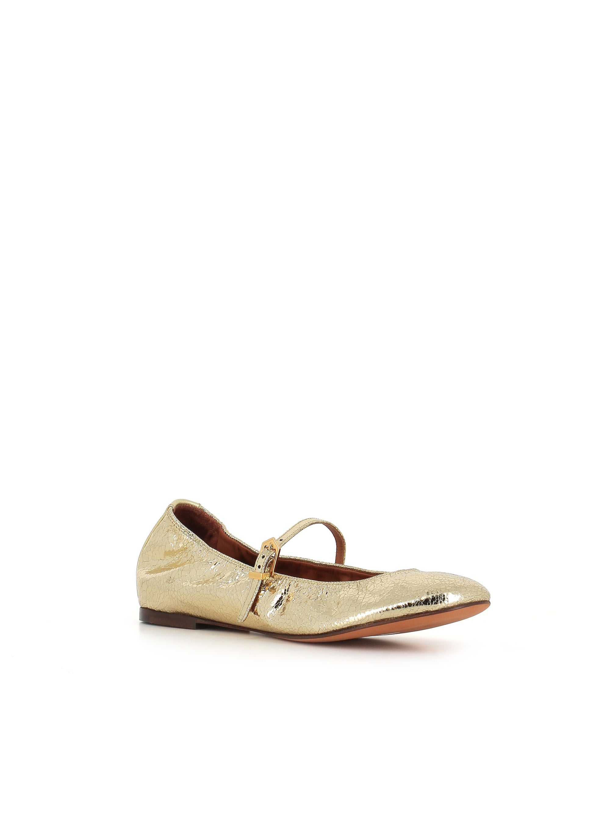  Ballerina Mary Jane Lanvin Donna Oro - 3