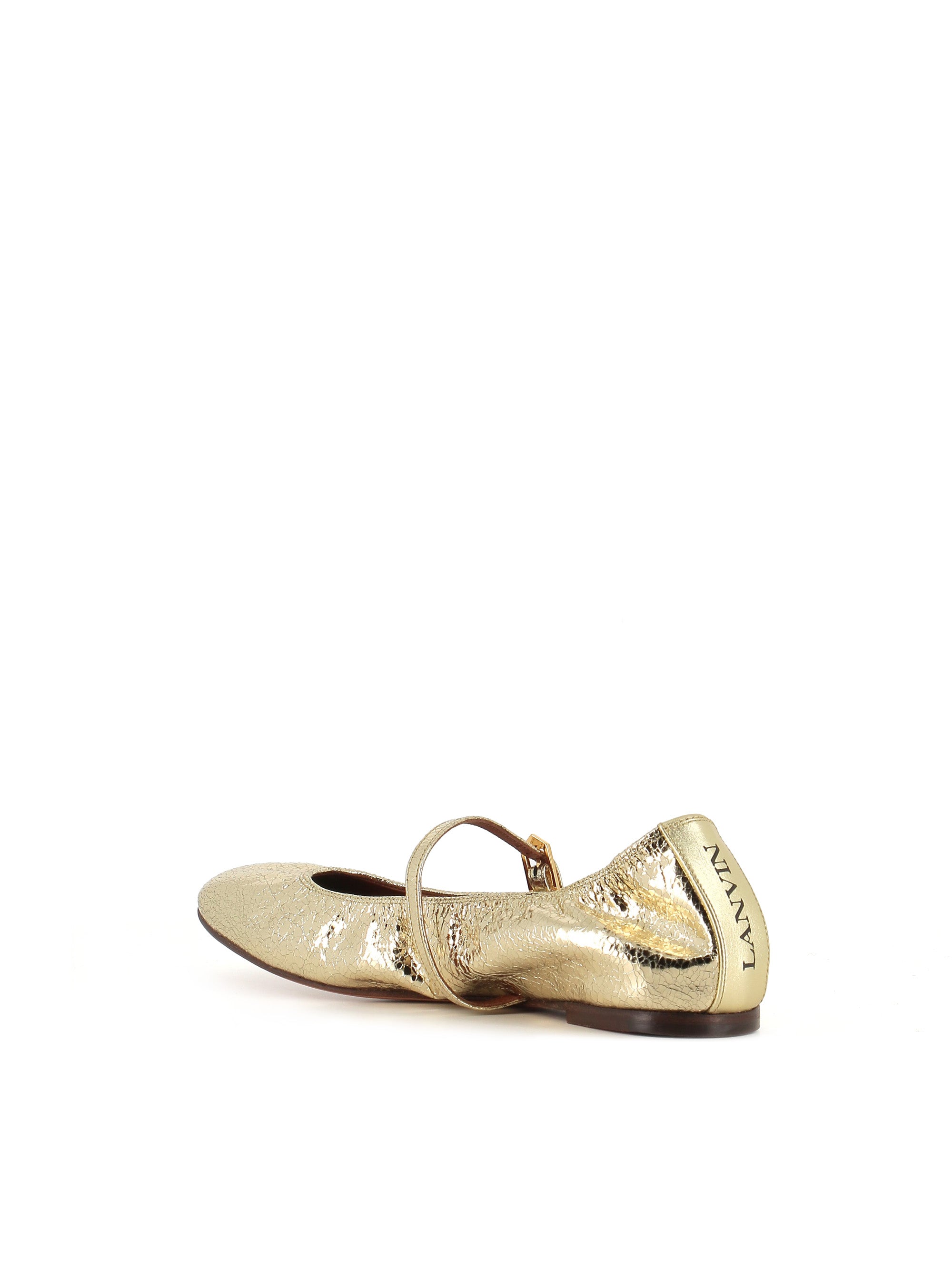  Lanvin Ballerina Mary Jane Oro Donna - 4