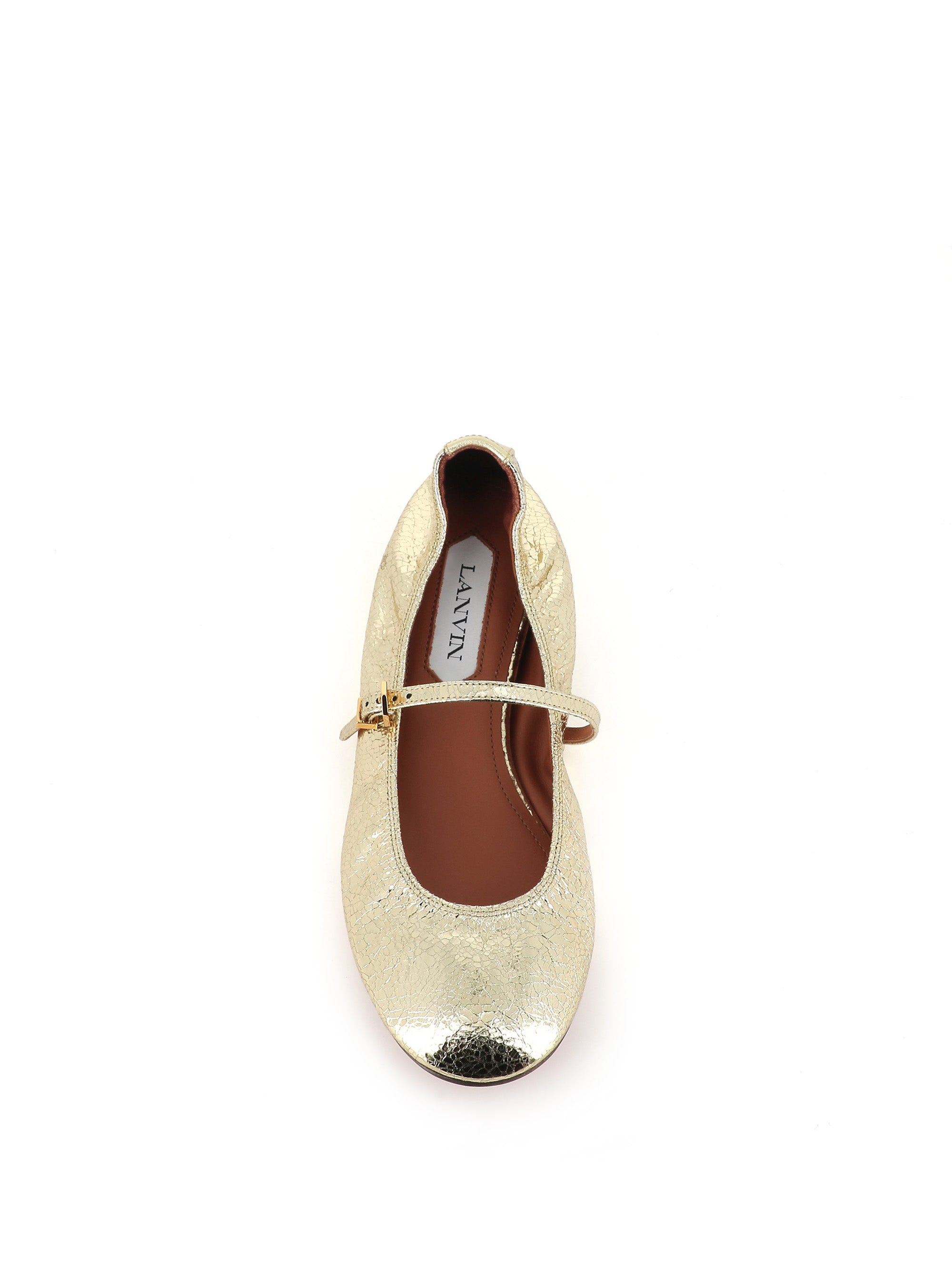  Ballerina Mary Jane Lanvin Donna Oro - 5