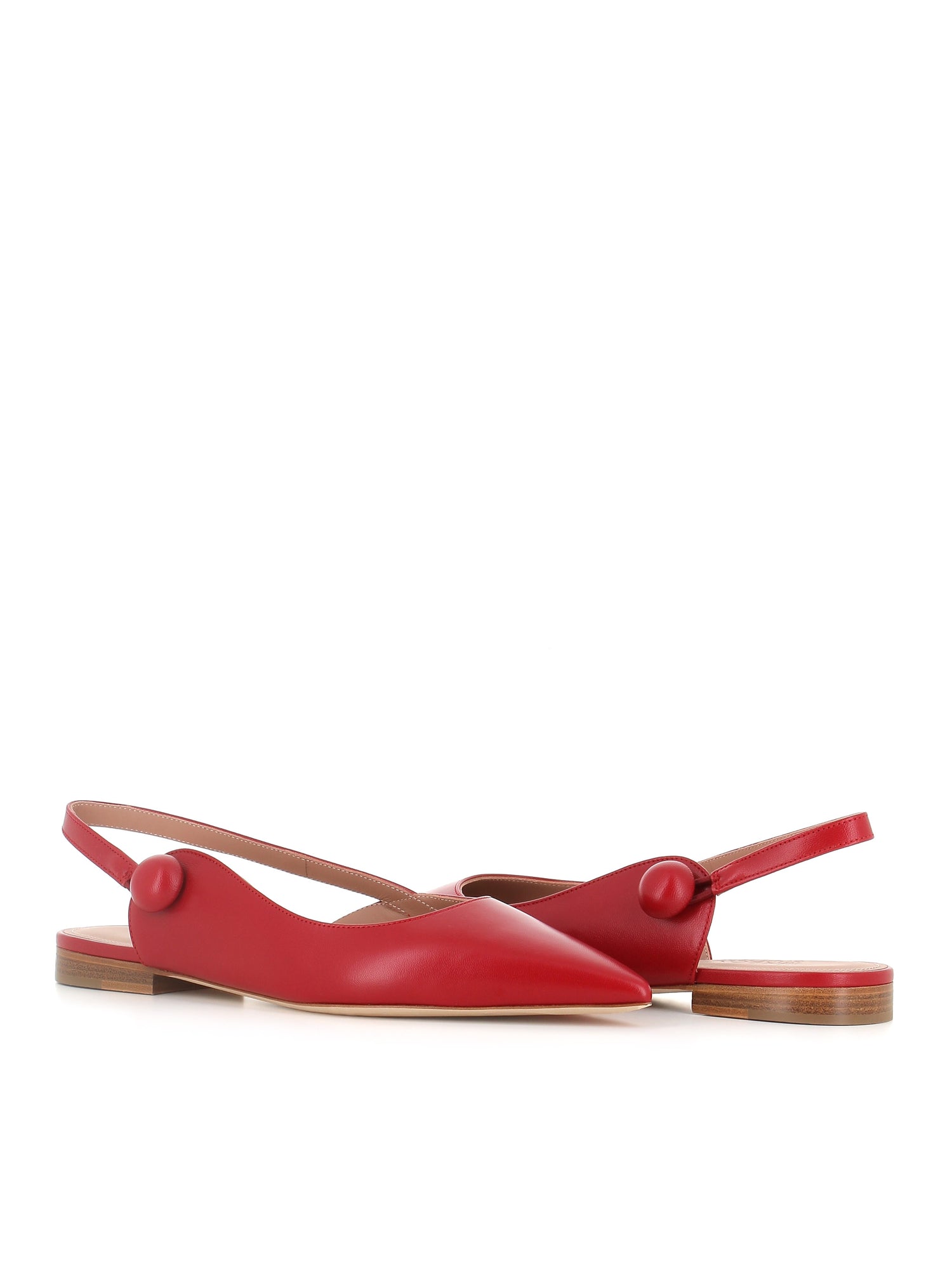  Malone Souliers Ballerina Palmer 10-4 Rosso Donna - 2