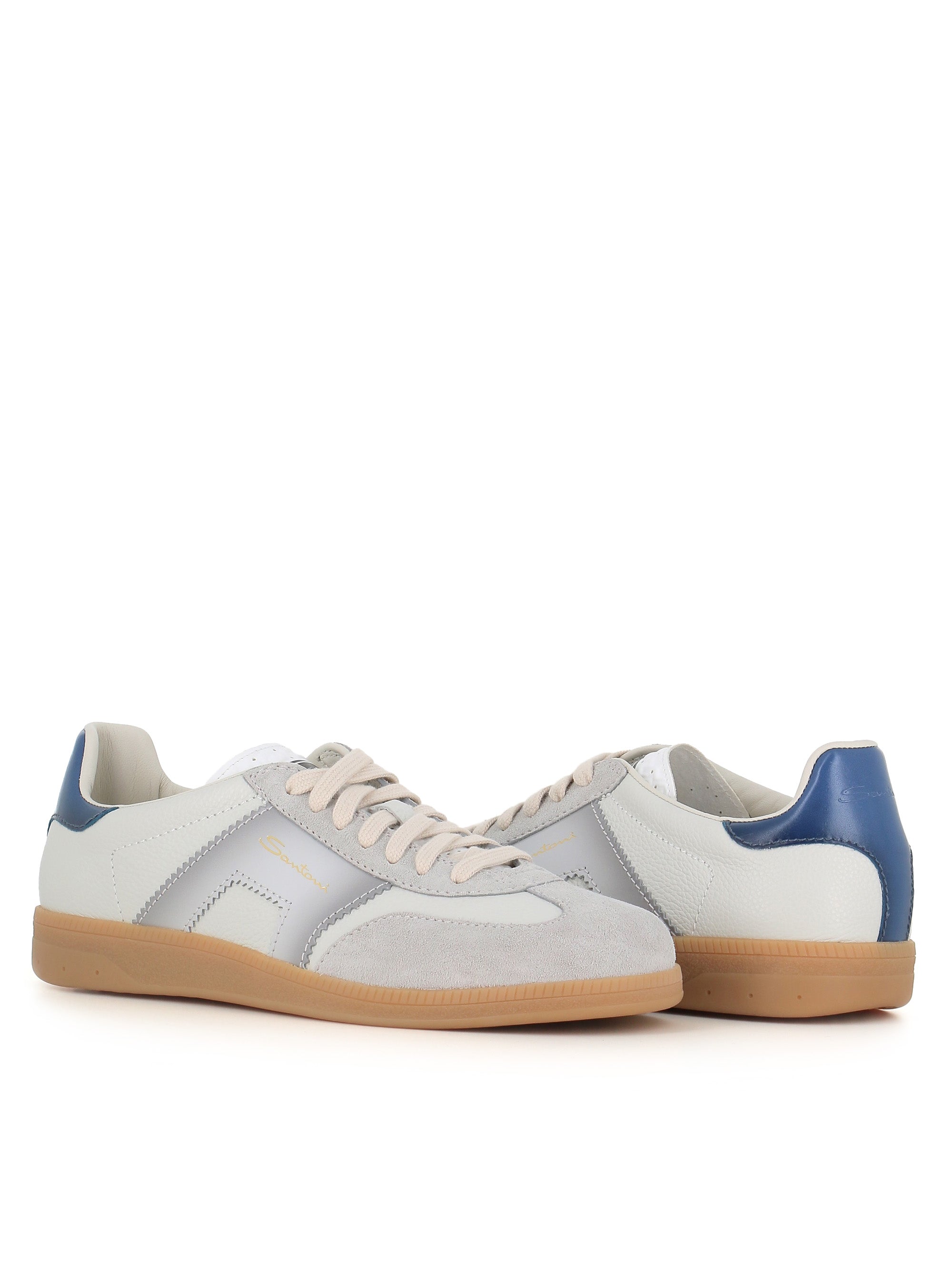  Santoni Sneaker Dbs Oly Bianco Uomo - 2