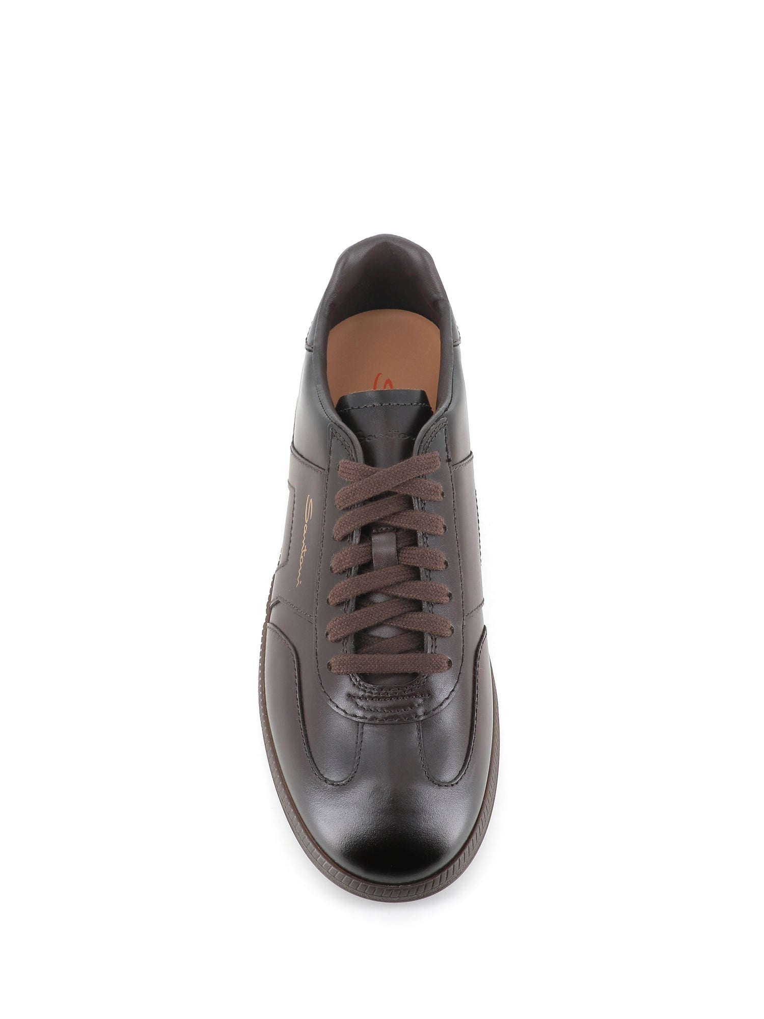  Santoni Sneaker Dbs Oly Marrone Uomo - 5