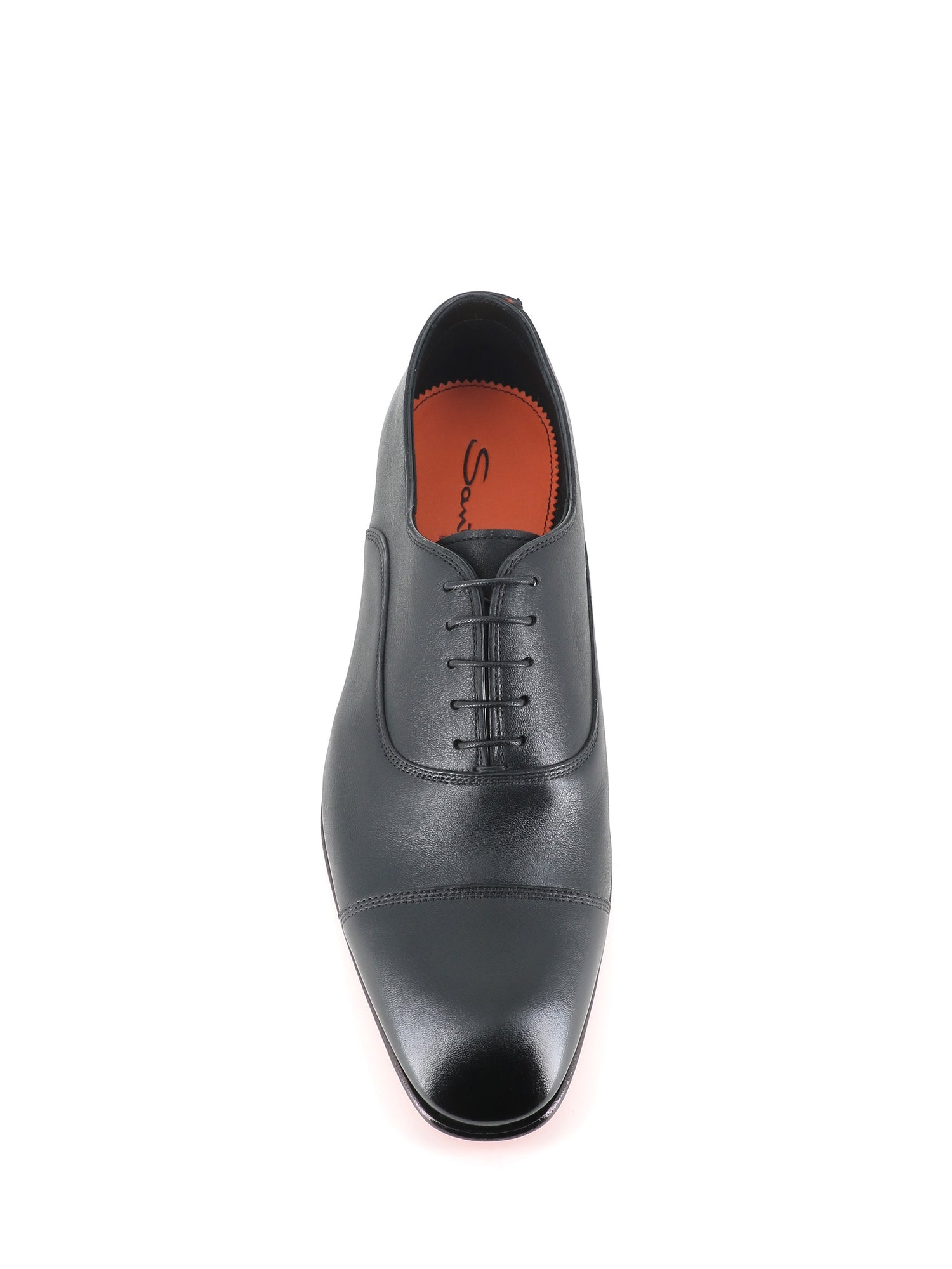  Oxford Archie Santoni Uomo Nero - 5