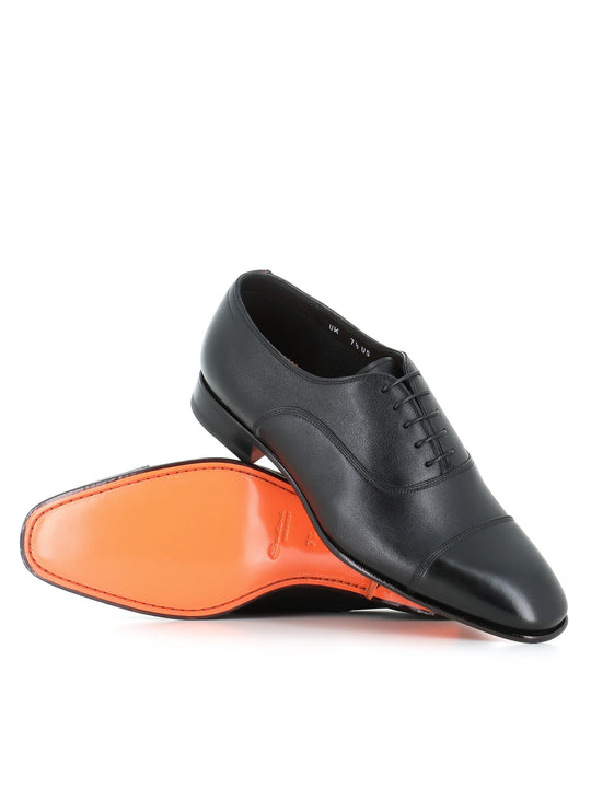 Santoni Oxford Archie Nero Uomo