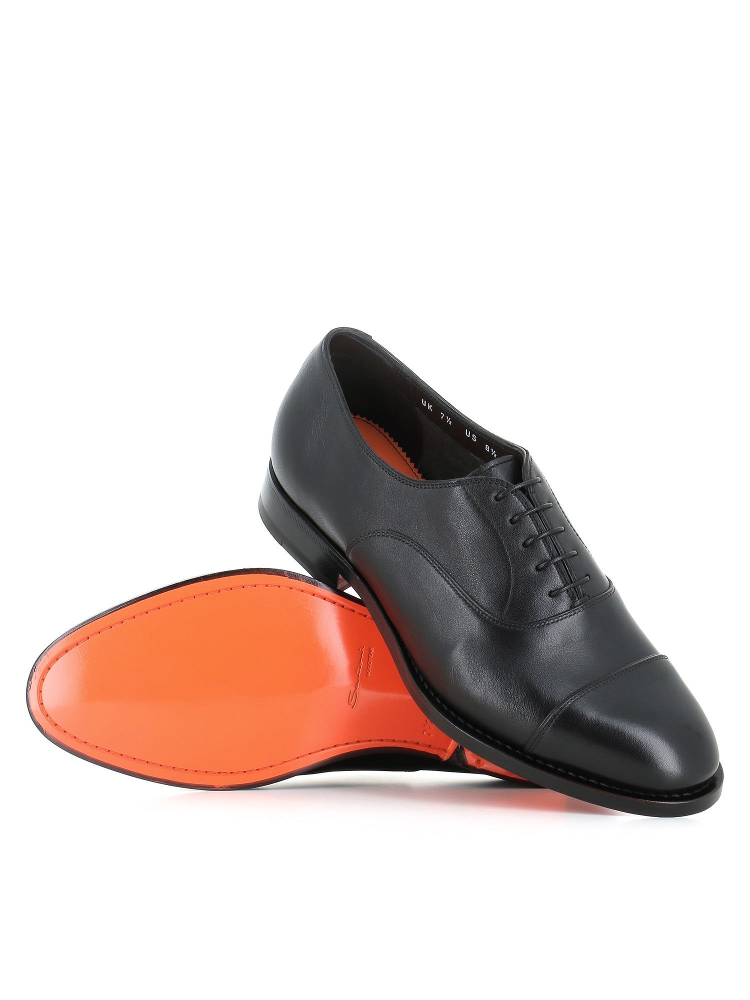  Oxford New Linger Santoni Uomo Nero - 2