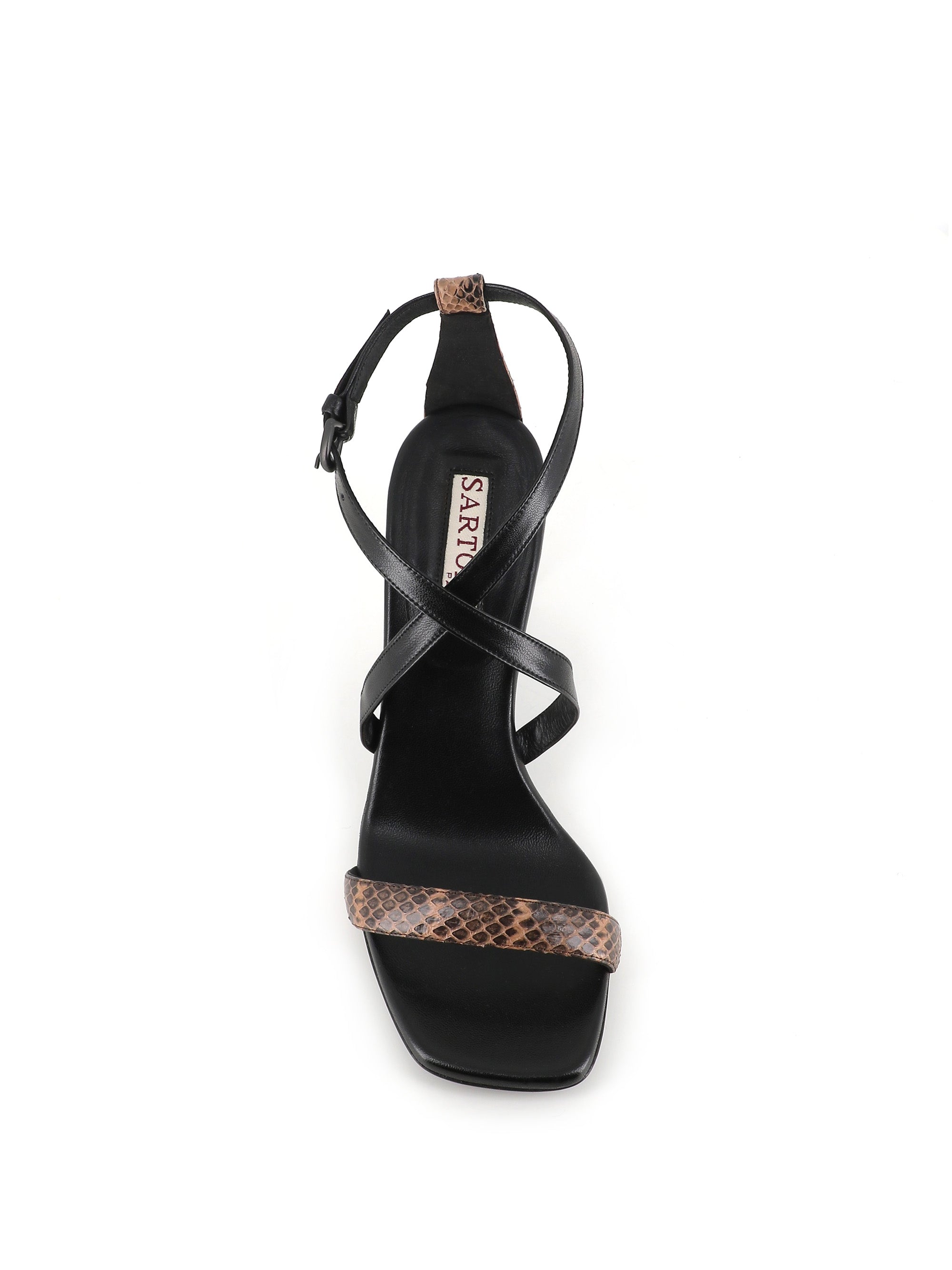  Sandal Sr453606 Sartore Donna Nero - 5