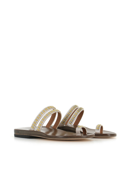 Calleen Cordero Sandalo Sumi Sandal Argento Donna