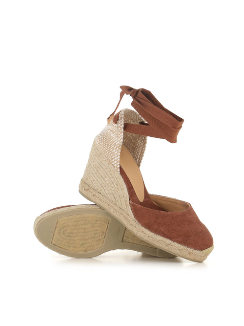 Castaner Espadrillas Carina Marrone Donna