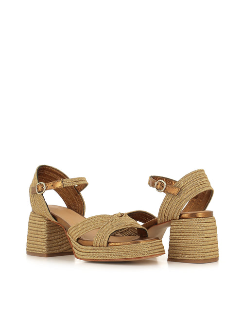 Castaner Sandalo Vallita/142 Oro Donna