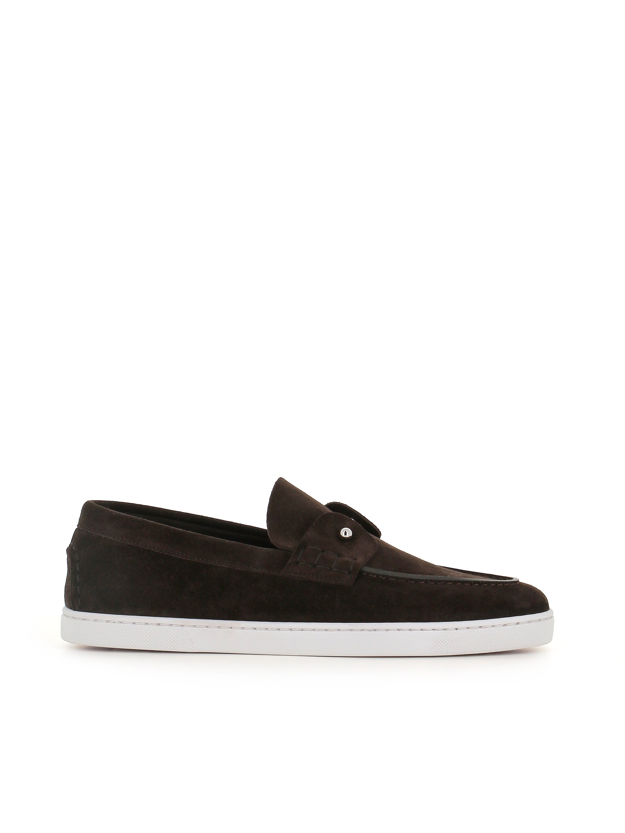  Slip-on Chambeliboat Flat Christian Louboutin Uomo Marrone - 1