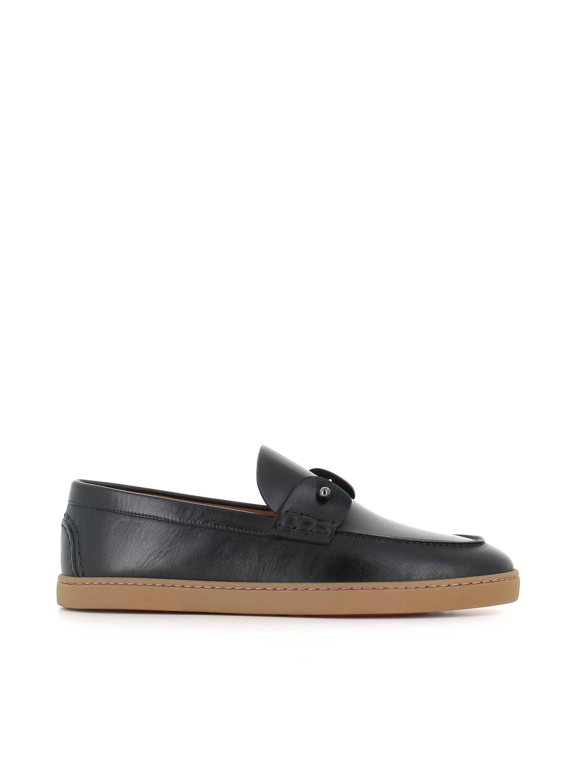  Slip-on Chambeliboat Flat Christian Louboutin Uomo Nero - 2