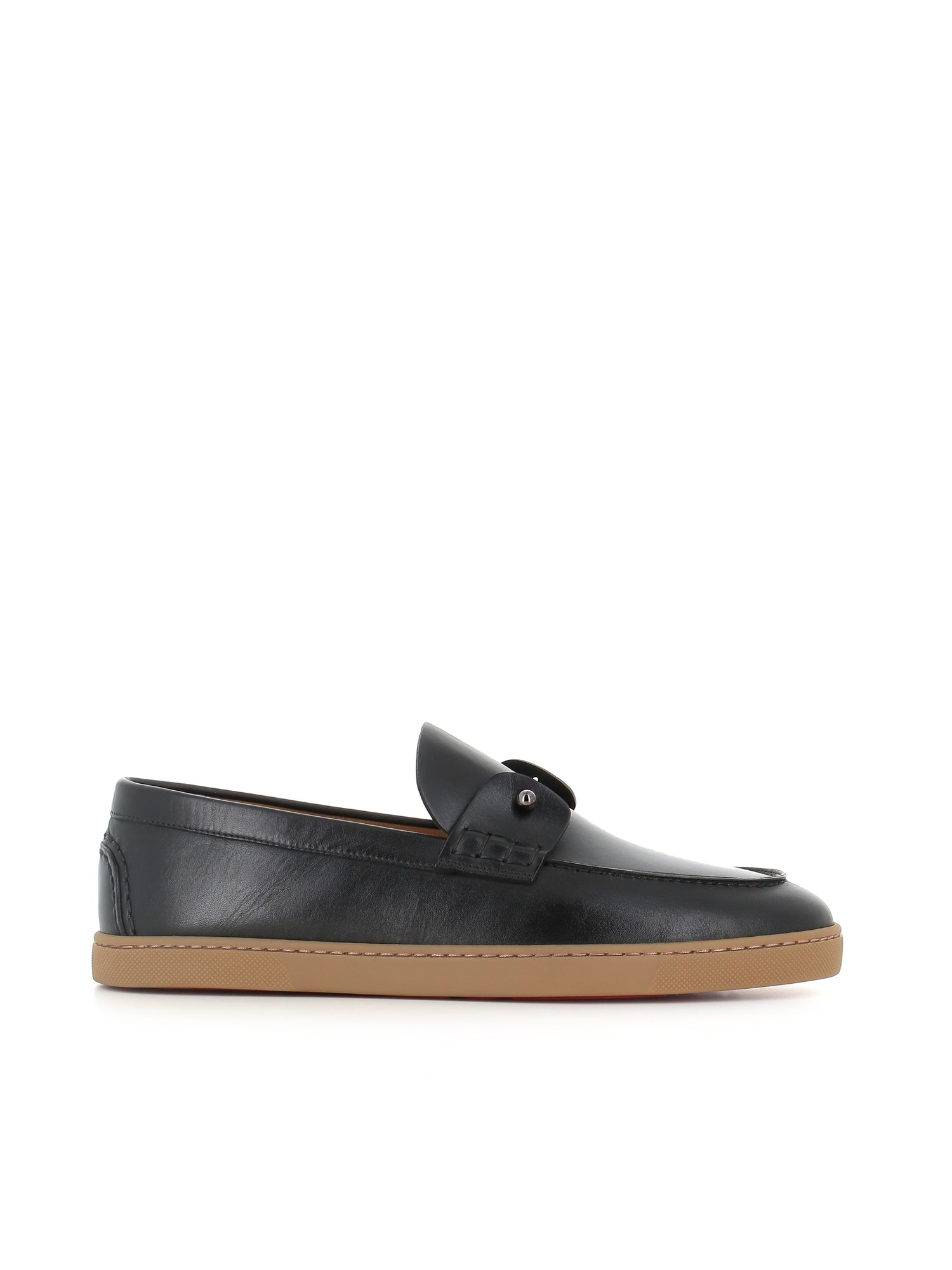  Slip-on Chambeliboat Flat Christian Louboutin Uomo Nero - 2