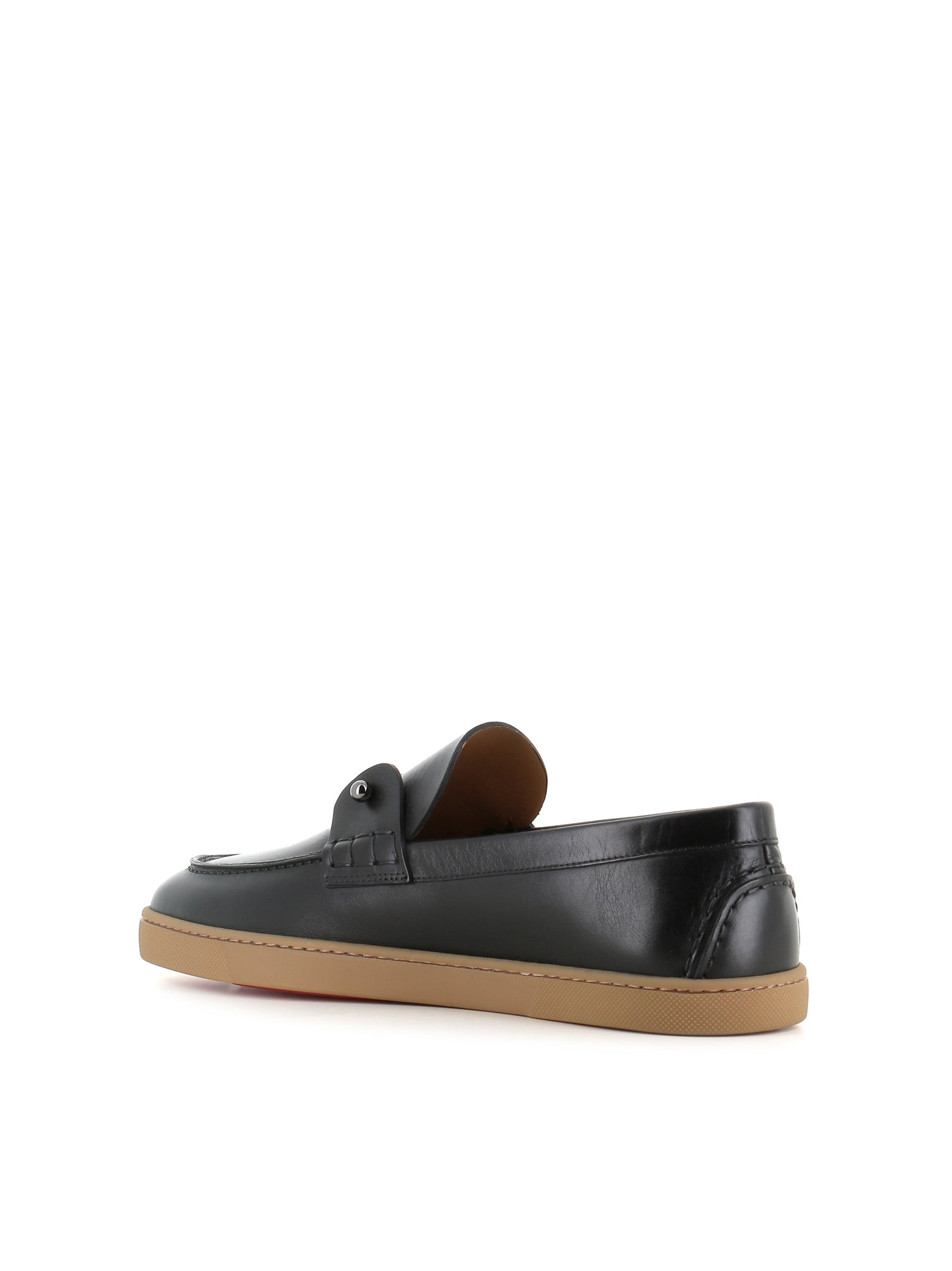  Slip-on Chambeliboat Flat Christian Louboutin Uomo Nero - 4