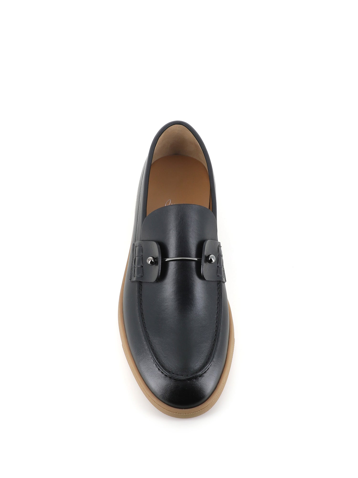  Slip-on Chambeliboat Flat Christian Louboutin Uomo Nero - 5