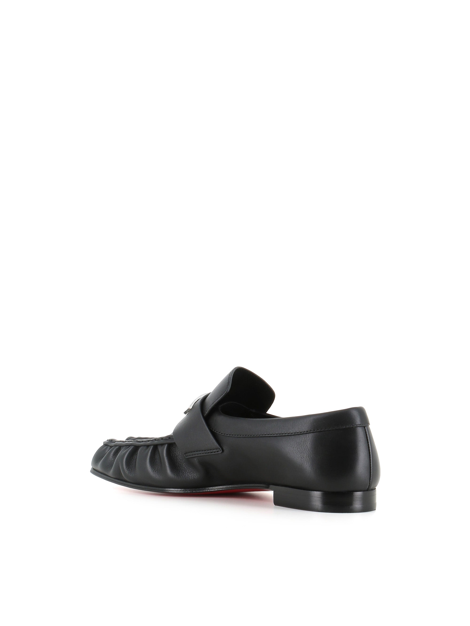  Christian Louboutin Mocassino Mocallista Flat Nero Donna - 3