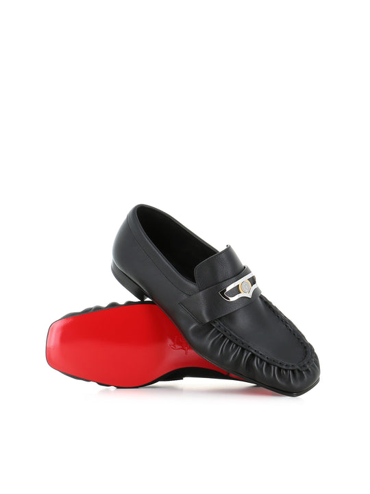 Christian Louboutin Mocassino Mocallista Flat Nero Donna