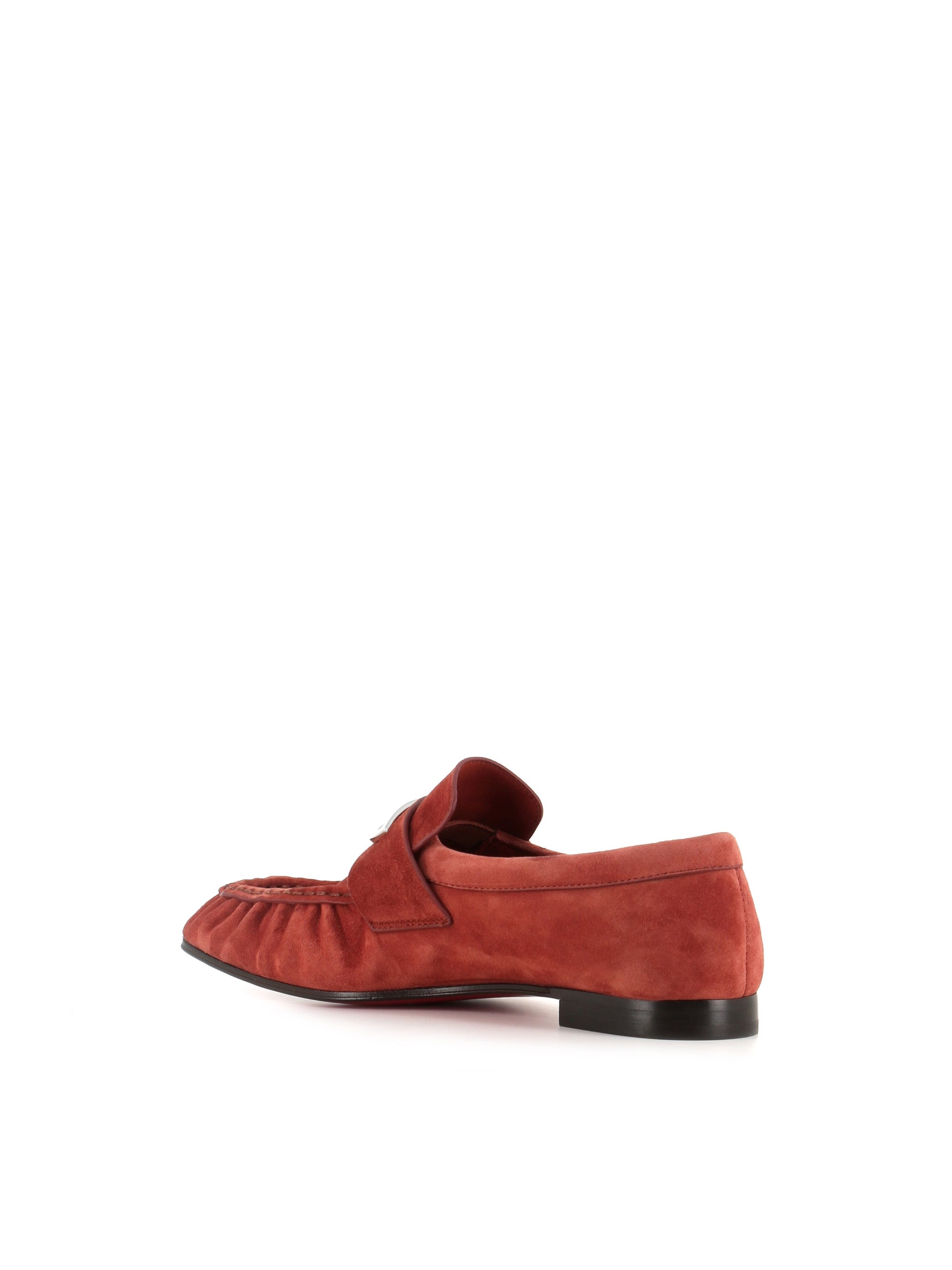  Christian Louboutin Mocassino Mocallista Flat Marrone Donna - 4