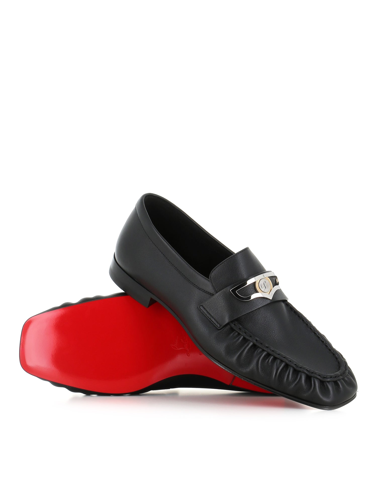  Christian Louboutin Mocassino Mocallista Flat Nero Uomo - 2