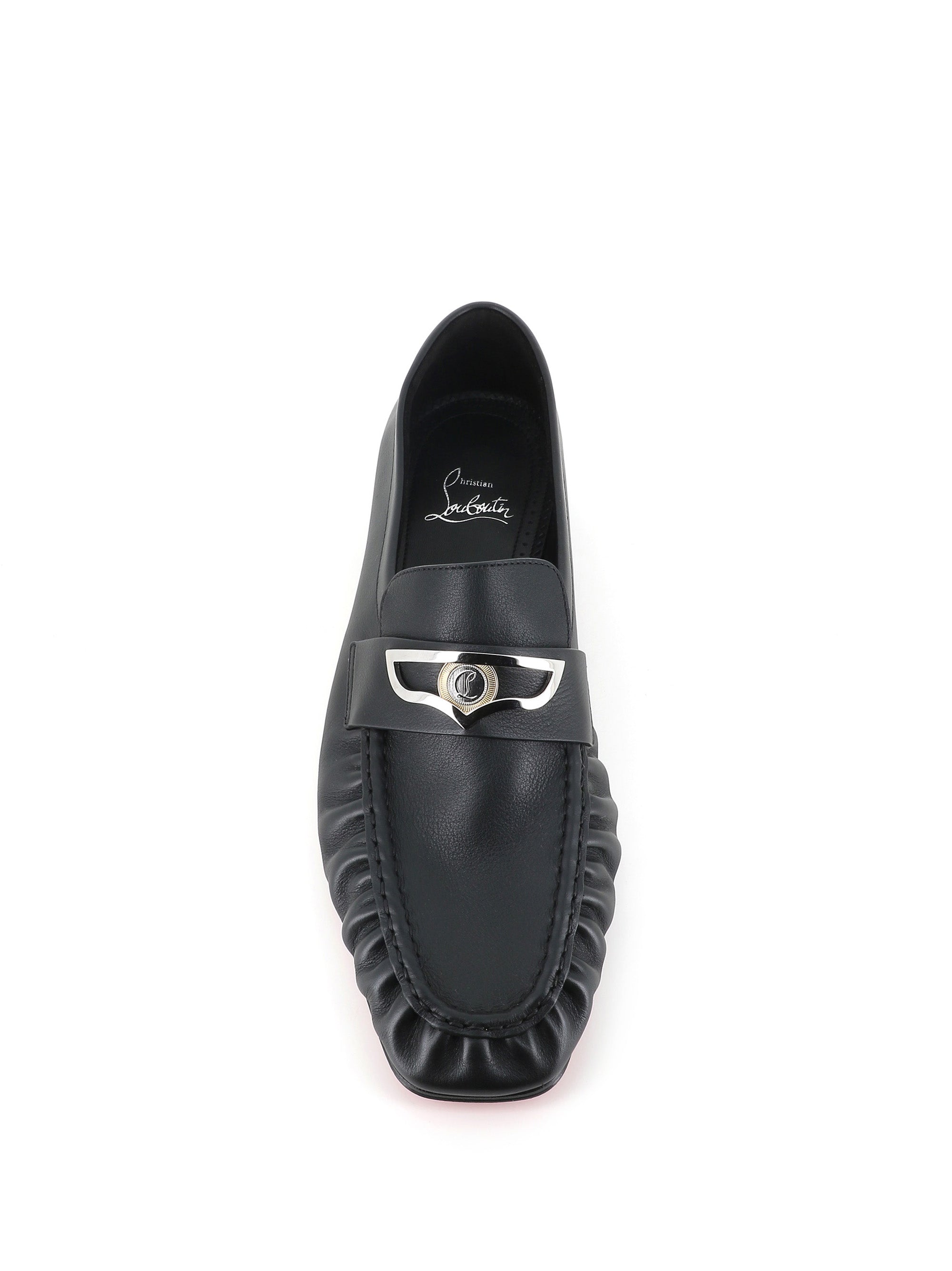  Christian Louboutin Mocassino Mocallista Flat Nero Uomo - 4