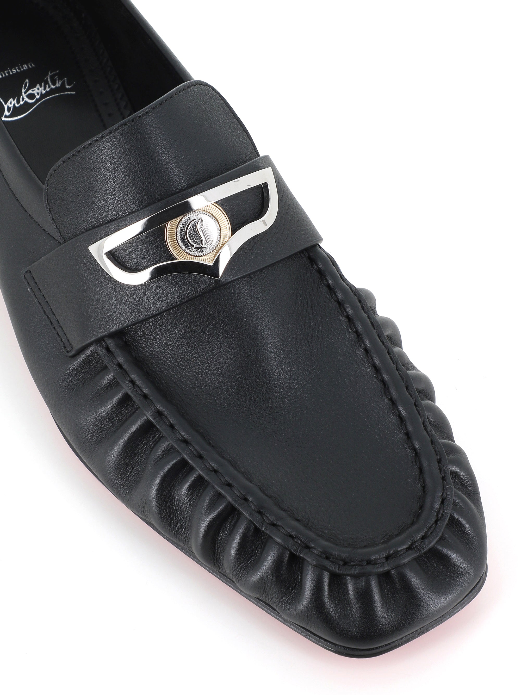  Christian Louboutin Mocassino Mocallista Flat Nero Uomo - 5