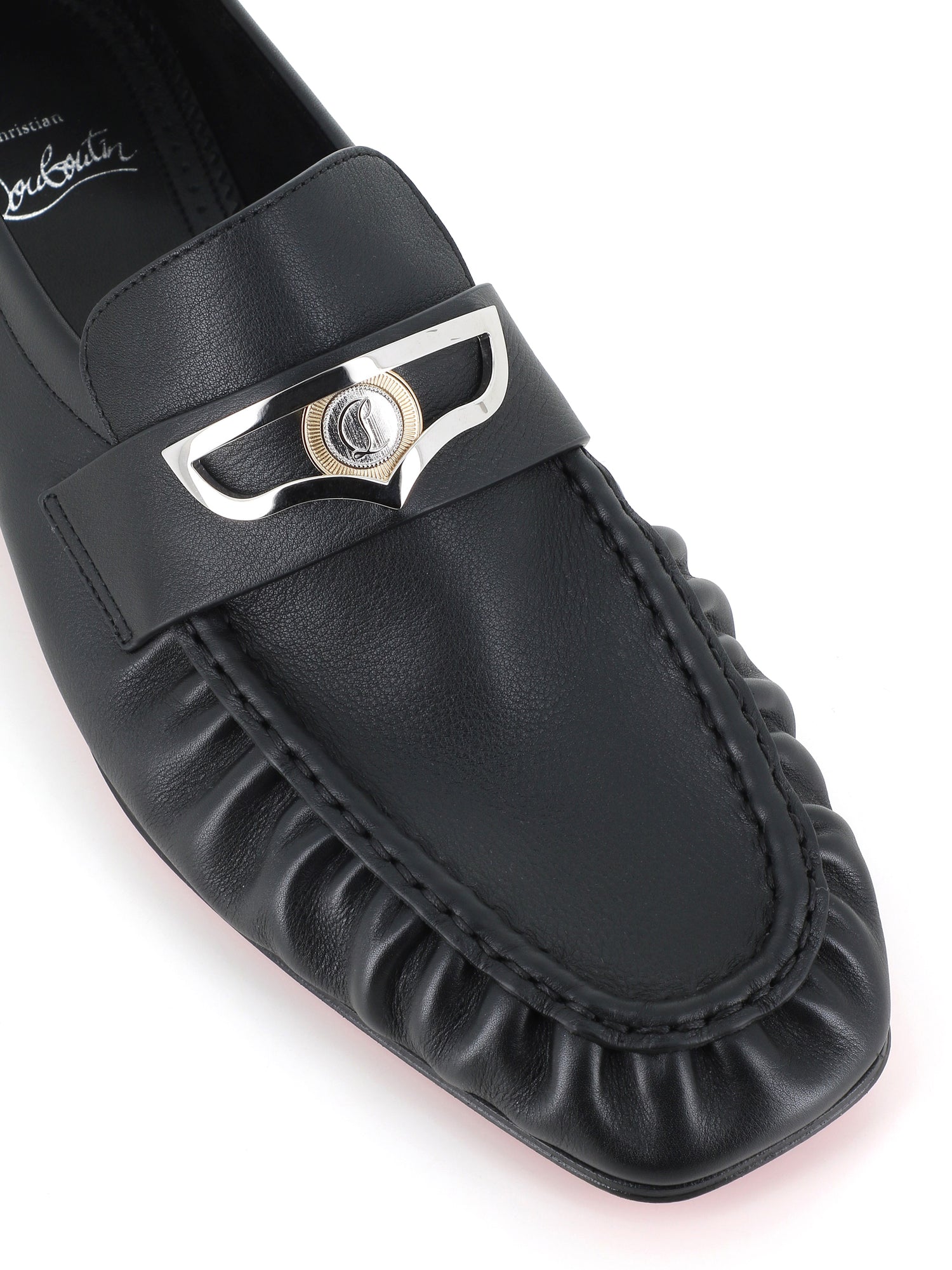 Christian Louboutin Mocassino Mocallista Flat Nero Uomo - 5
