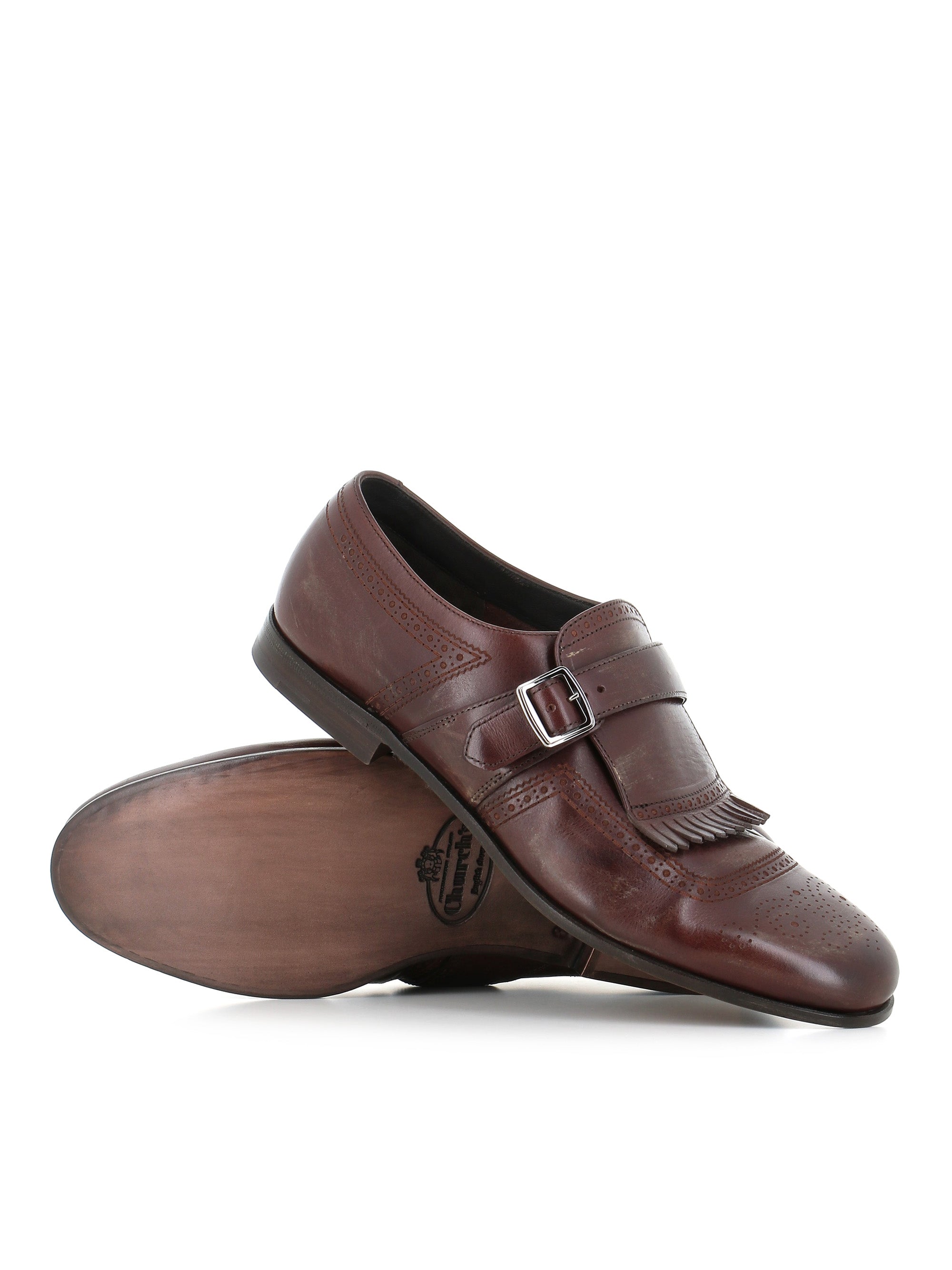  Single Buckle Shanghai Church's Uomo Marrone - 2