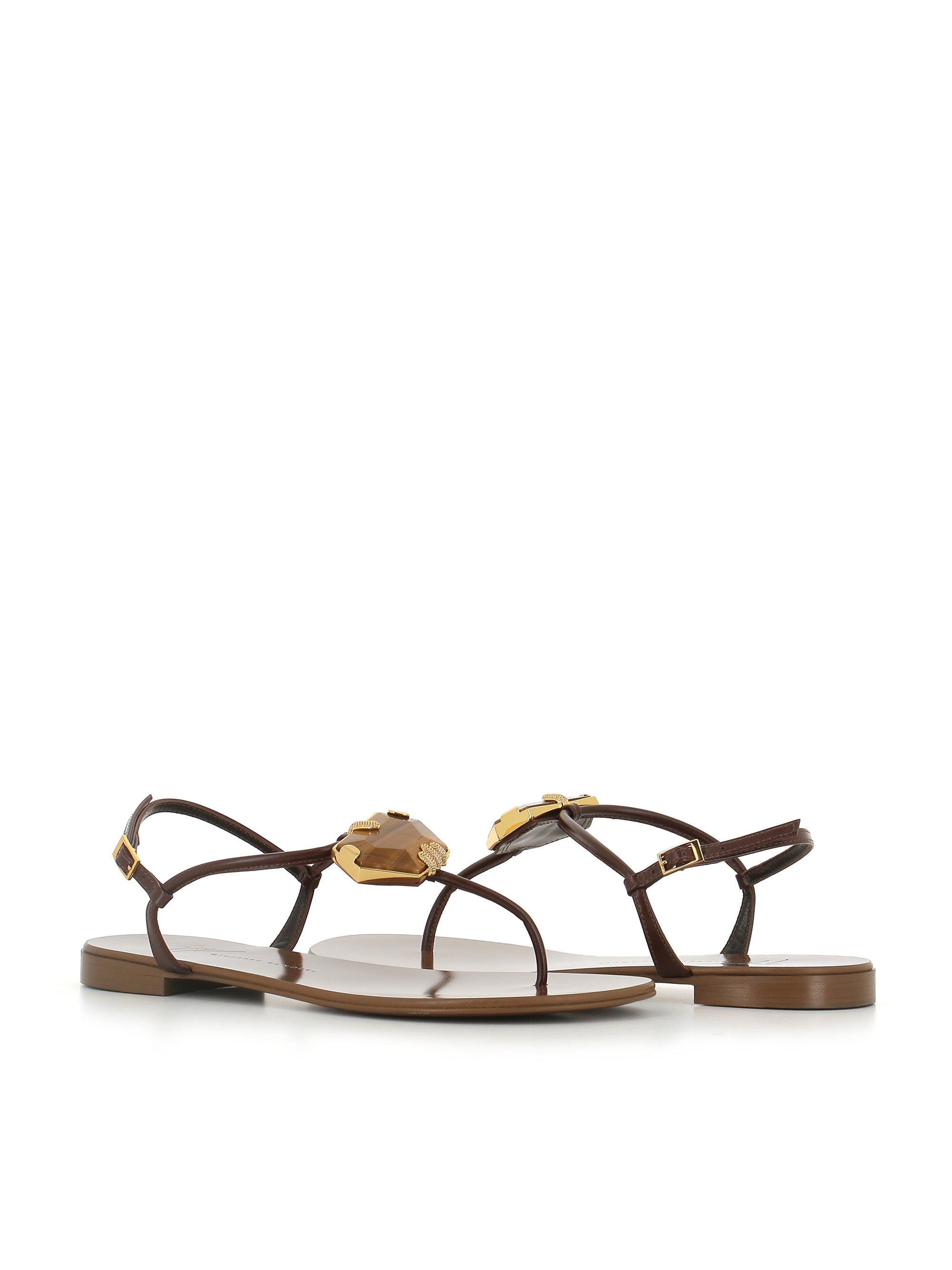  Sandalo E600018-004 Giuseppe Zanotti Donna Marrone - 1