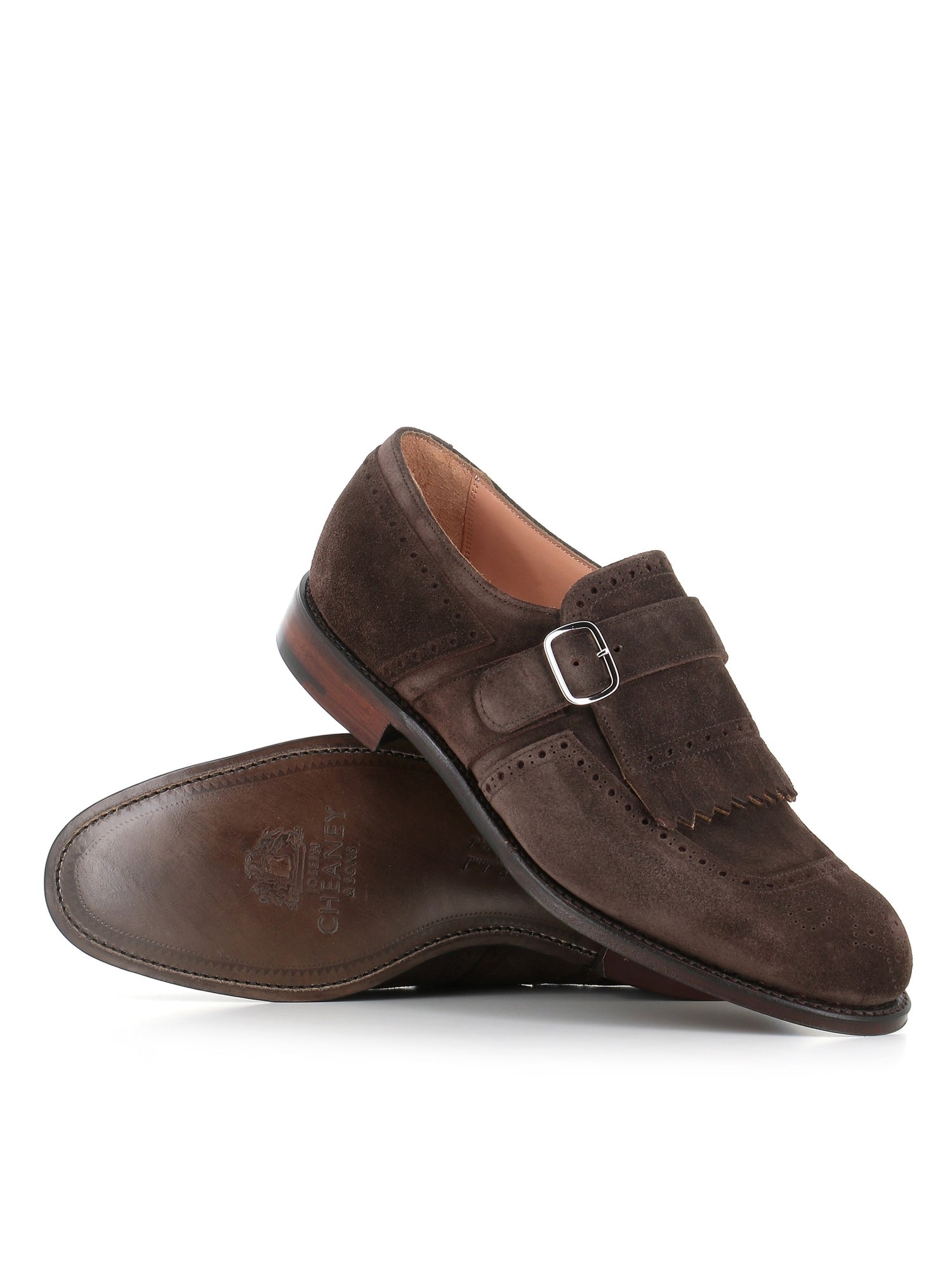  Joseph Cheaney & Sons Mono Fibbia Muirfield Ef Marrone Uomo - 1