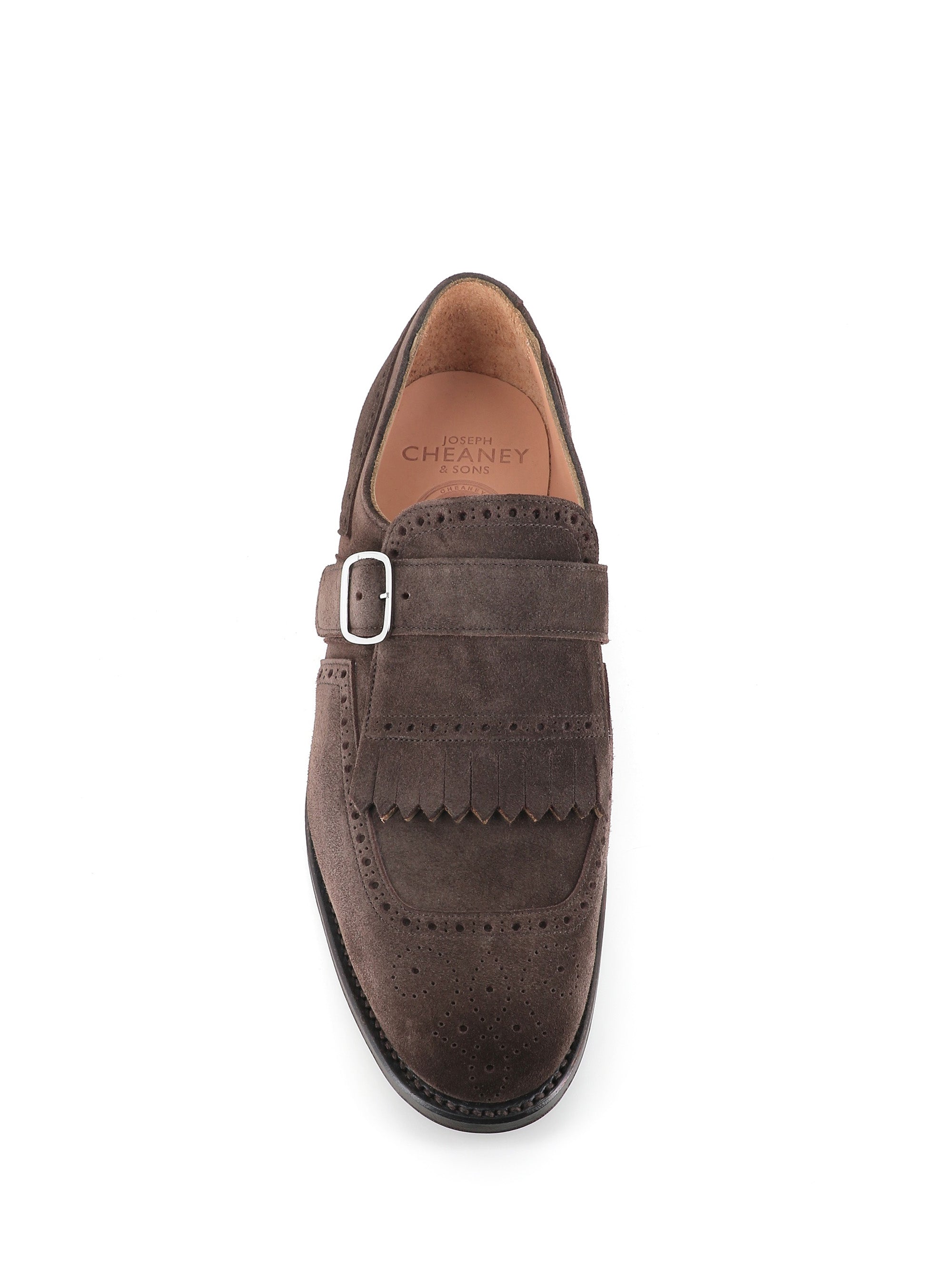  Joseph Cheaney & Sons Mono Fibbia Muirfield Ef Marrone Uomo - 4