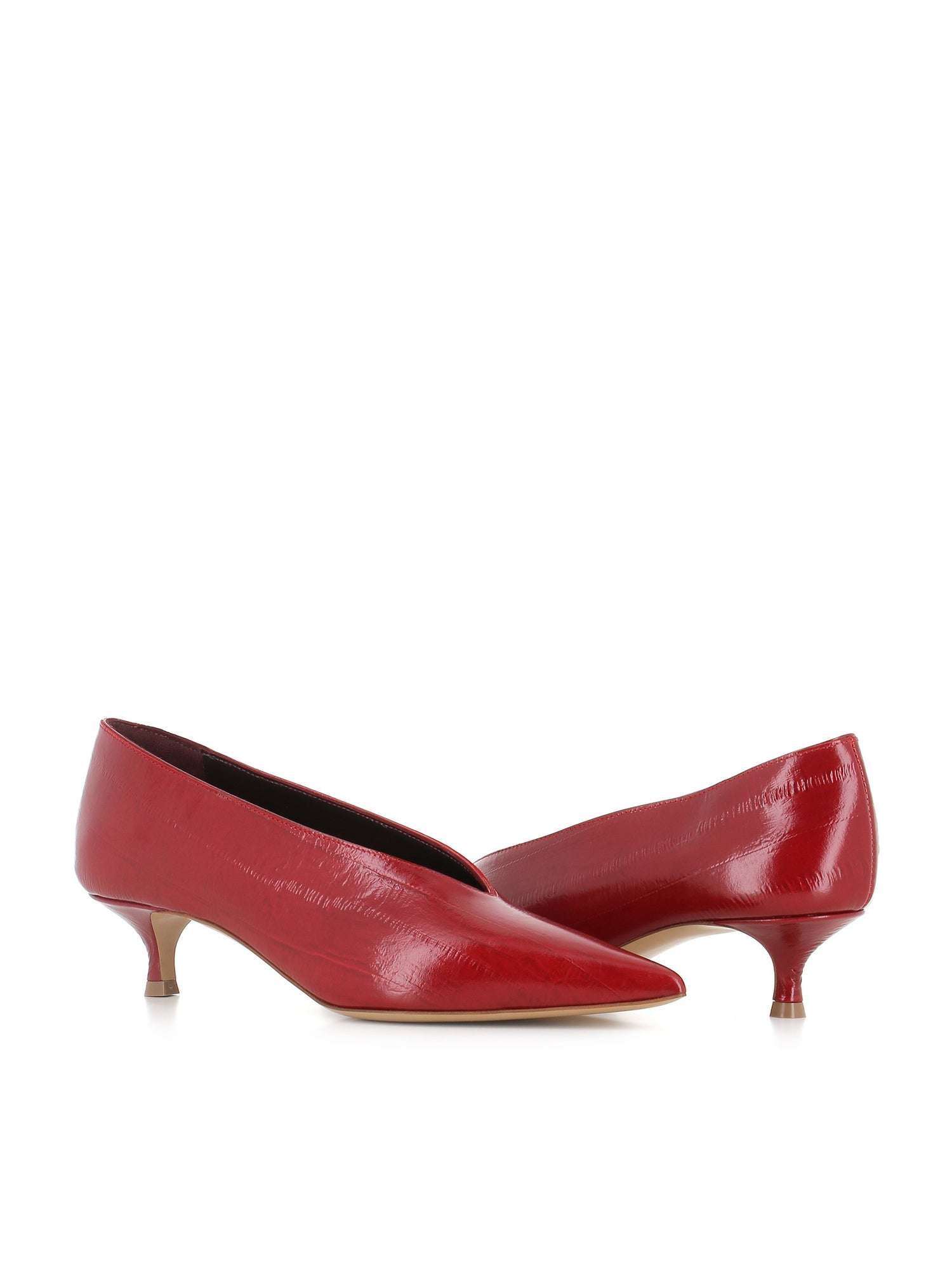  Décollette Babouche Kitten Heel Le Monde Beryl Donna Rosso - 2