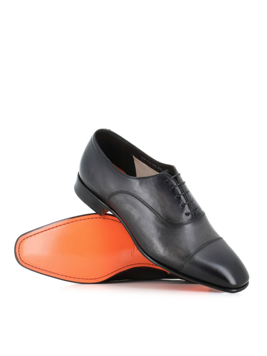 Santoni Oxford Archie Grigio Uomo