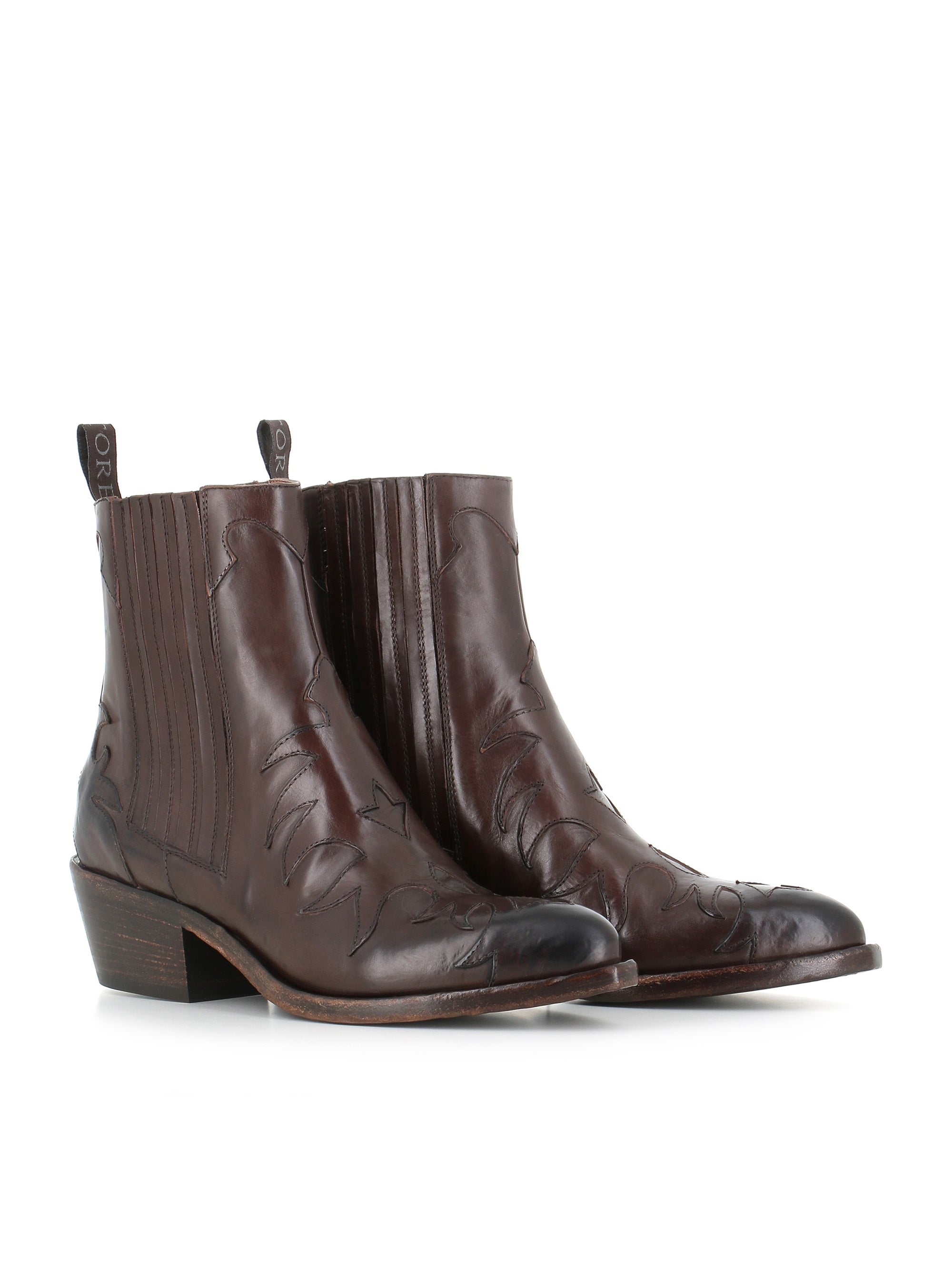  Texan Boot Sr3645sq Sartore Donna Marrone - 2