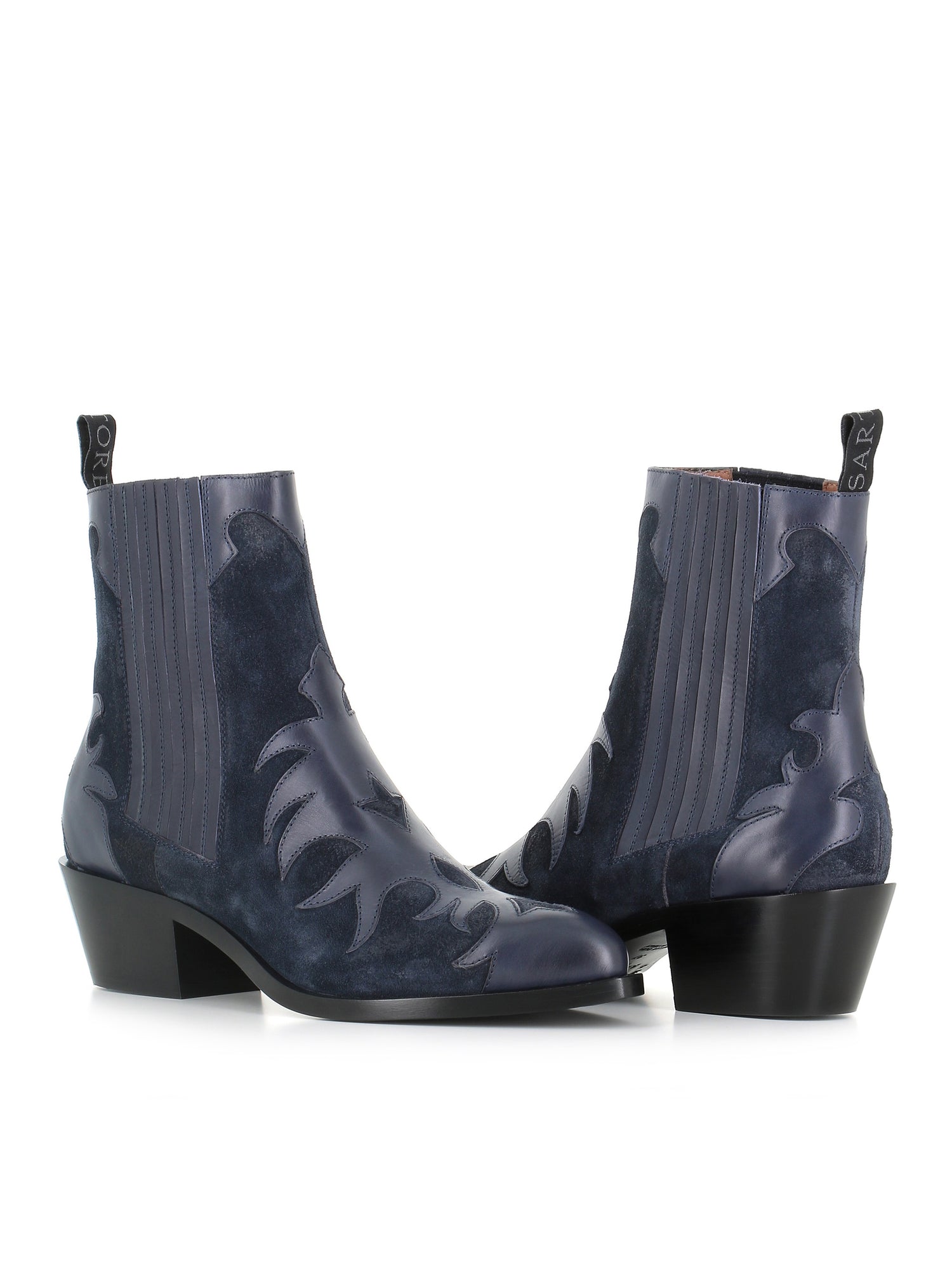  Texan Boot Sr3645w8 Sartore Donna Blu - 2