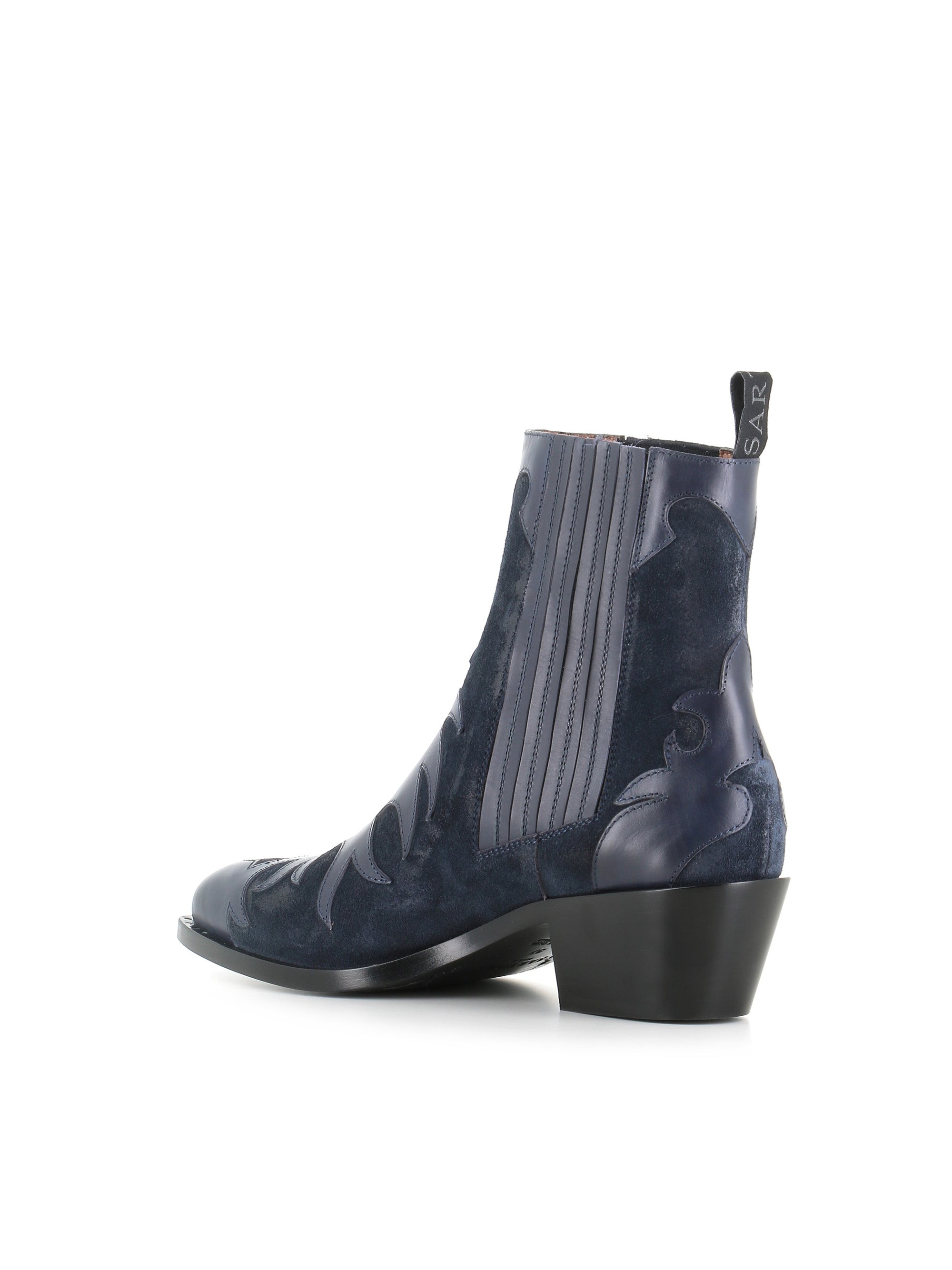  Texan Boot Sr3645w8 Sartore Donna Blu - 3