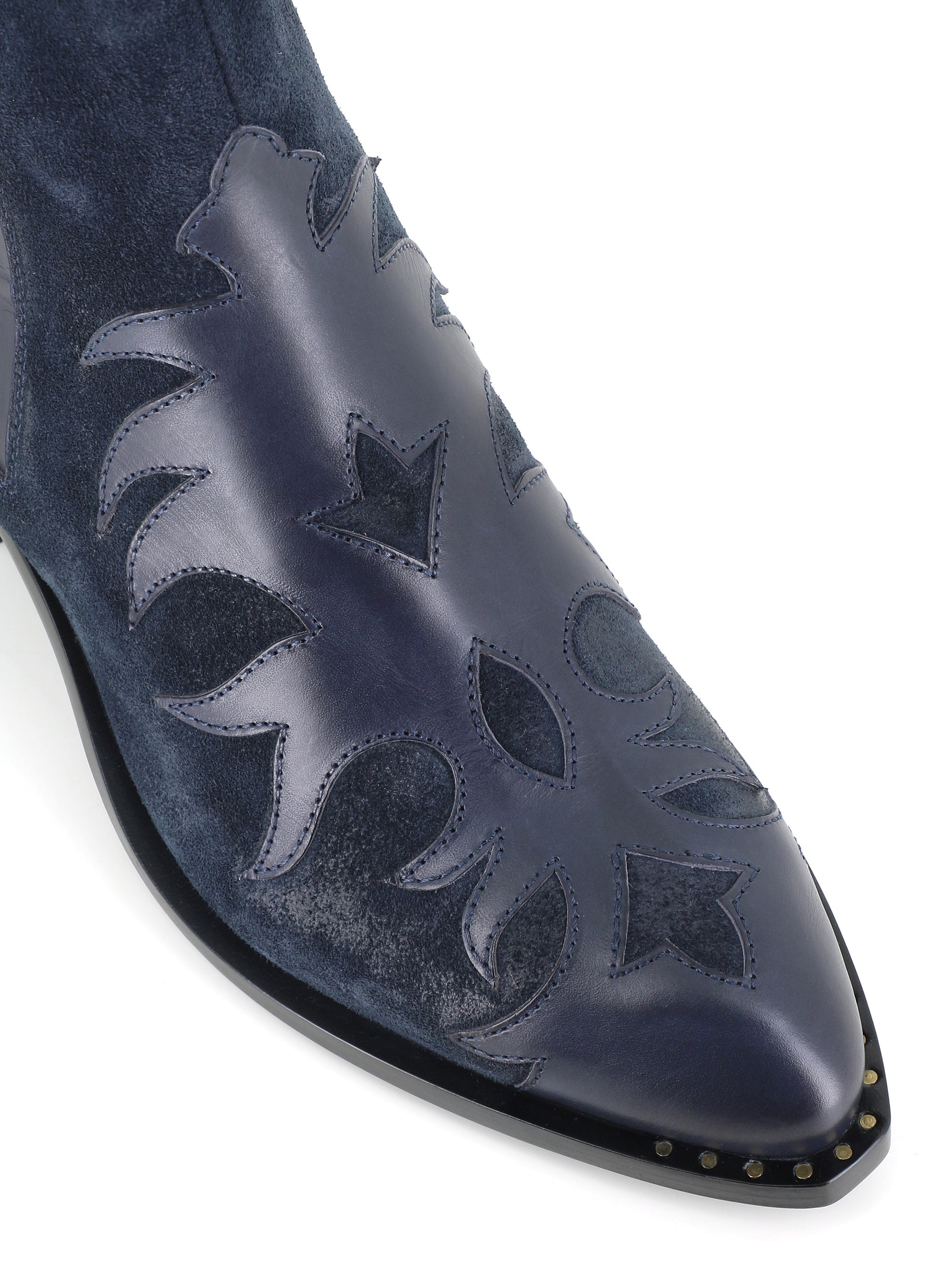 Texan Boot Sr3645w8 Sartore Donna Blu - 5