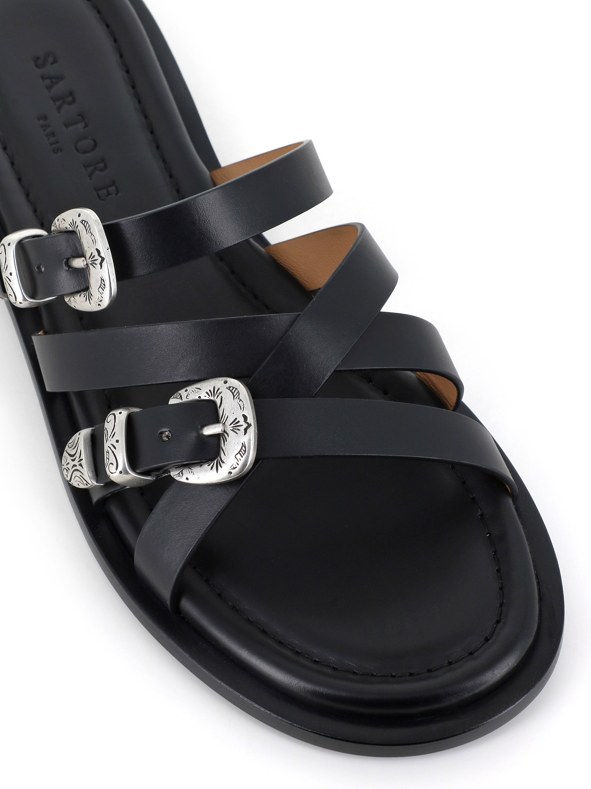  Sartore Sandalo Sr4916 Nero Donna - 5