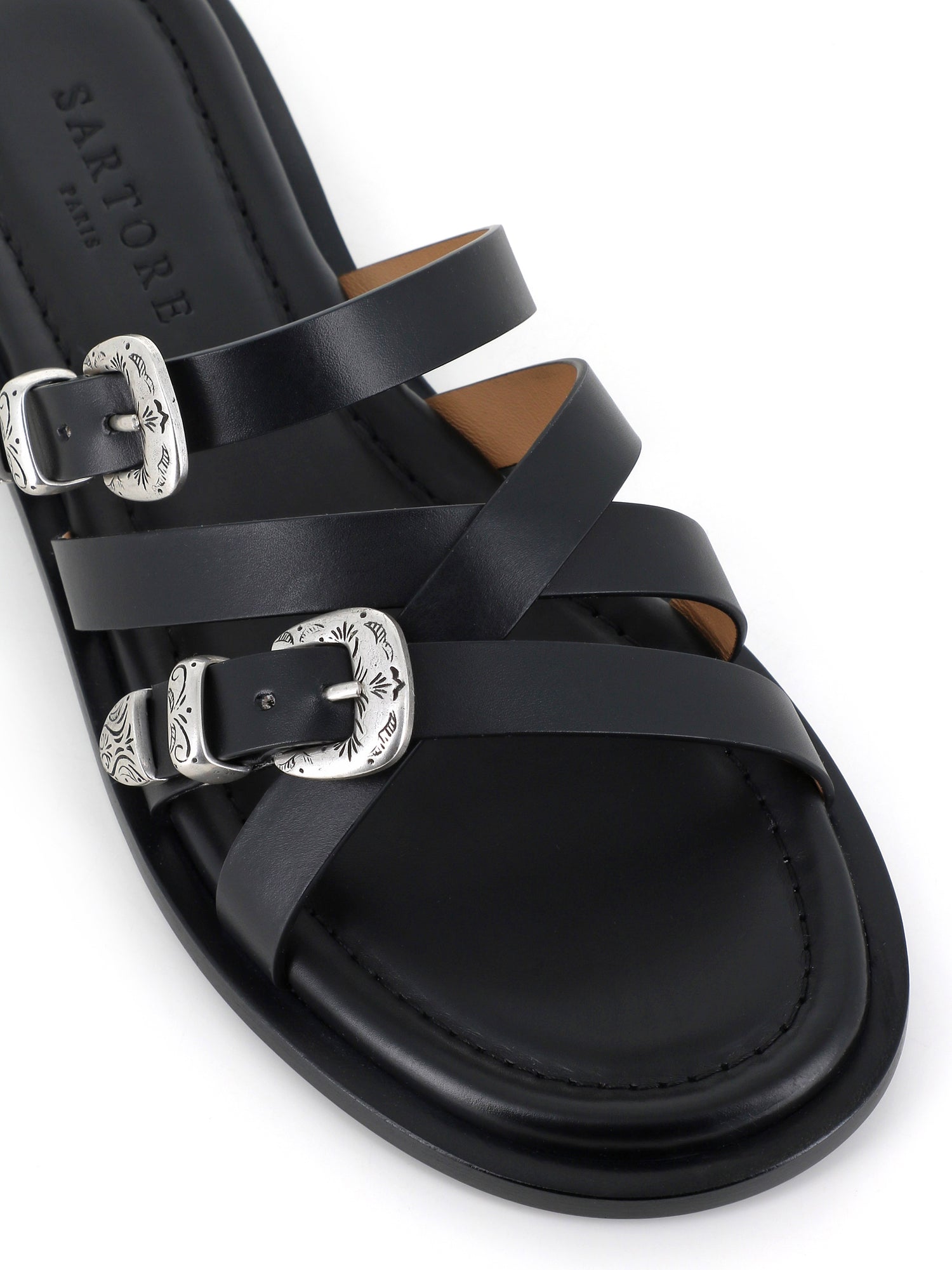  Sartore Sandalo Sr4916 Nero Donna - 5